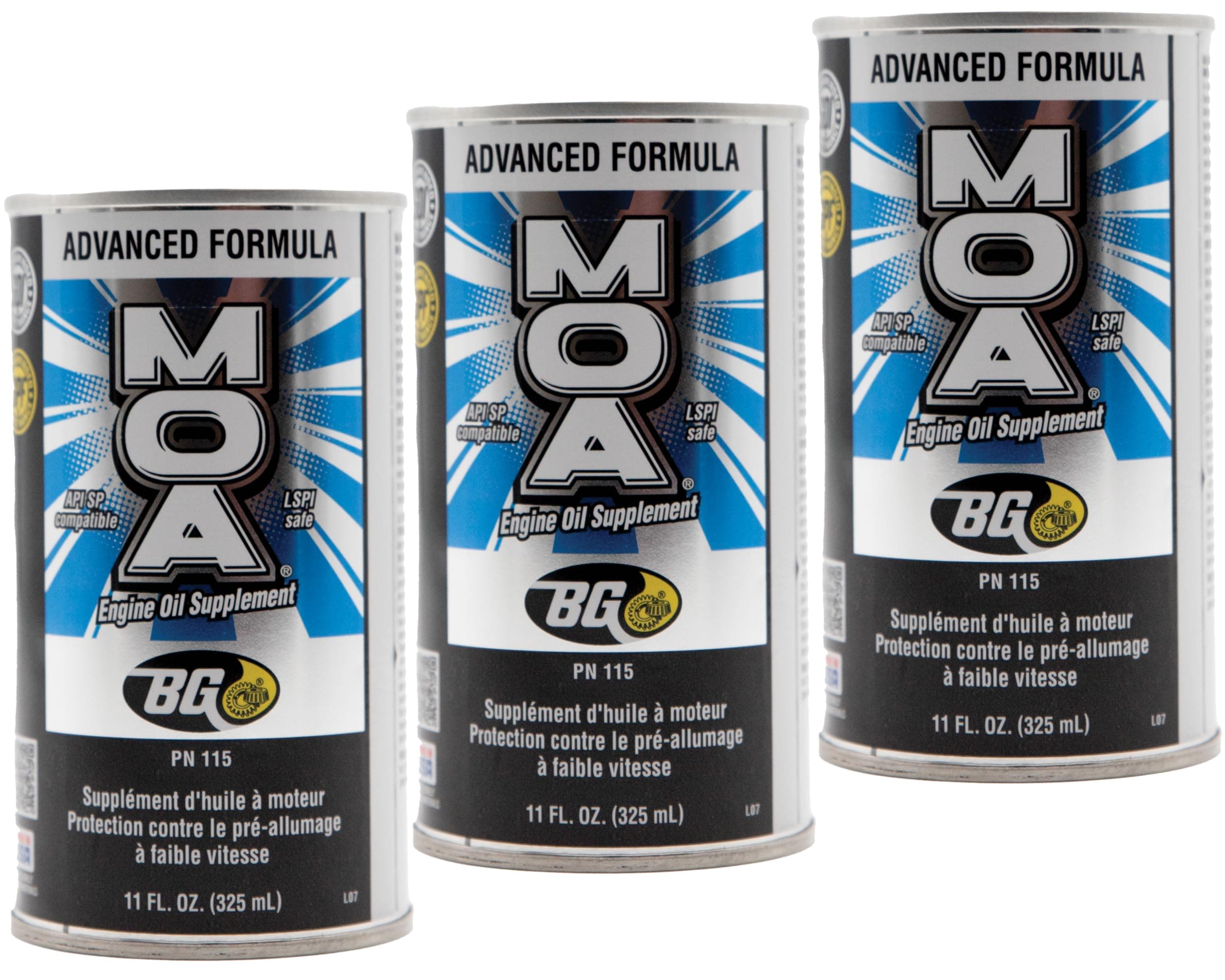 BG Motor Oil Additive, 3 Pack (313.0 ml)