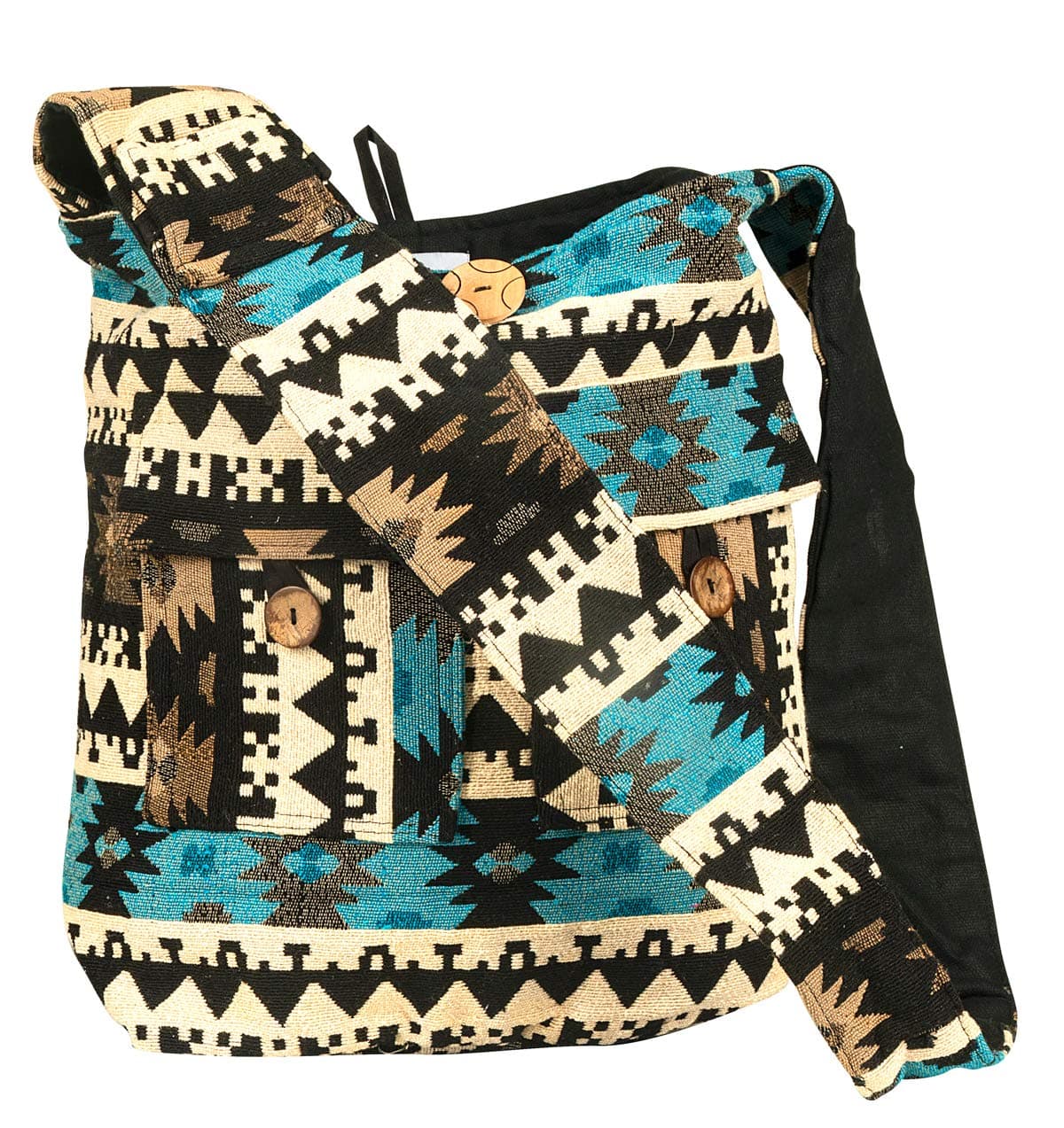 Tribe Azure Large Quilted Hobo Shoulder Bag Crossbody Sling Beach Travel
