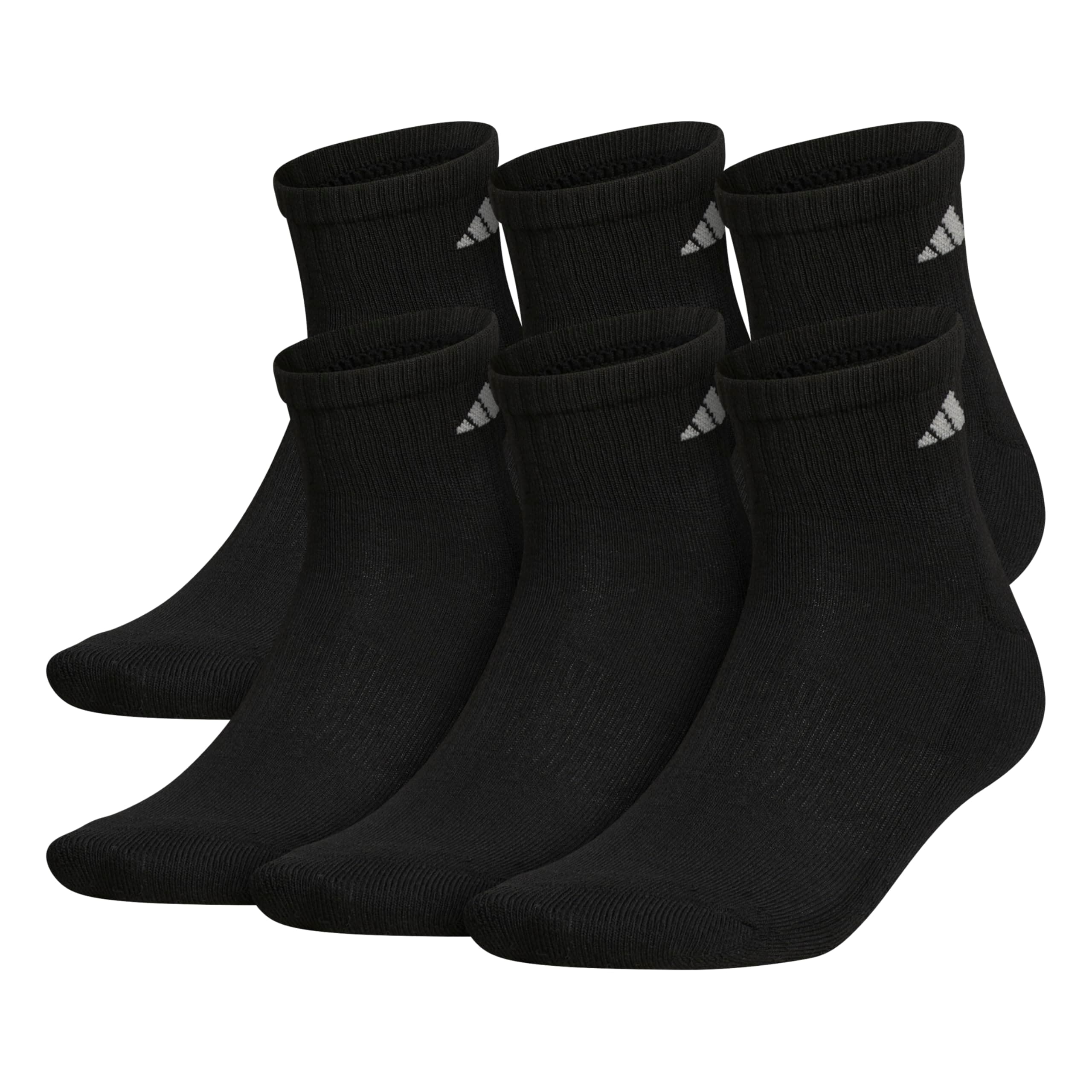 Men's Athletic Cushioned Quarter Ankle Socks (6 Pairs) Durable & Comfortable