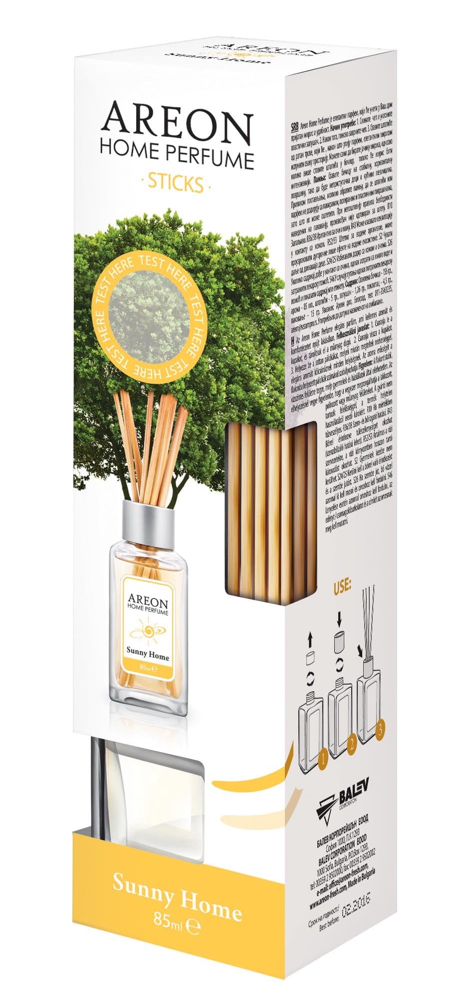 Home Luxury Perfume Reed Diffuser Sunny Home + 10 Rattan Reeds