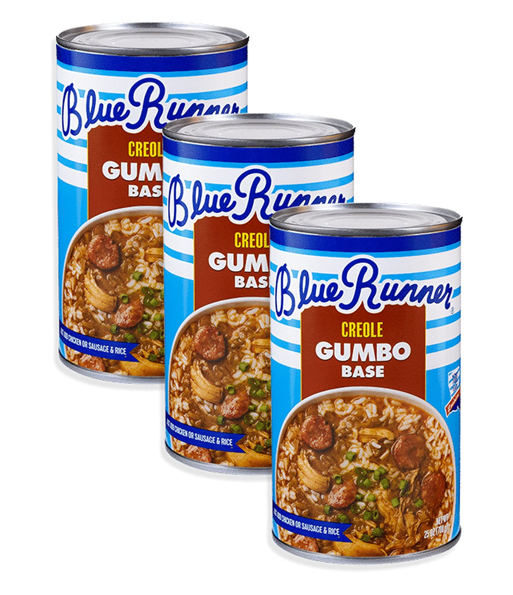 Blue Runner Chicken Gumbo, Net Wt 25 OZ ( Pack of 3)