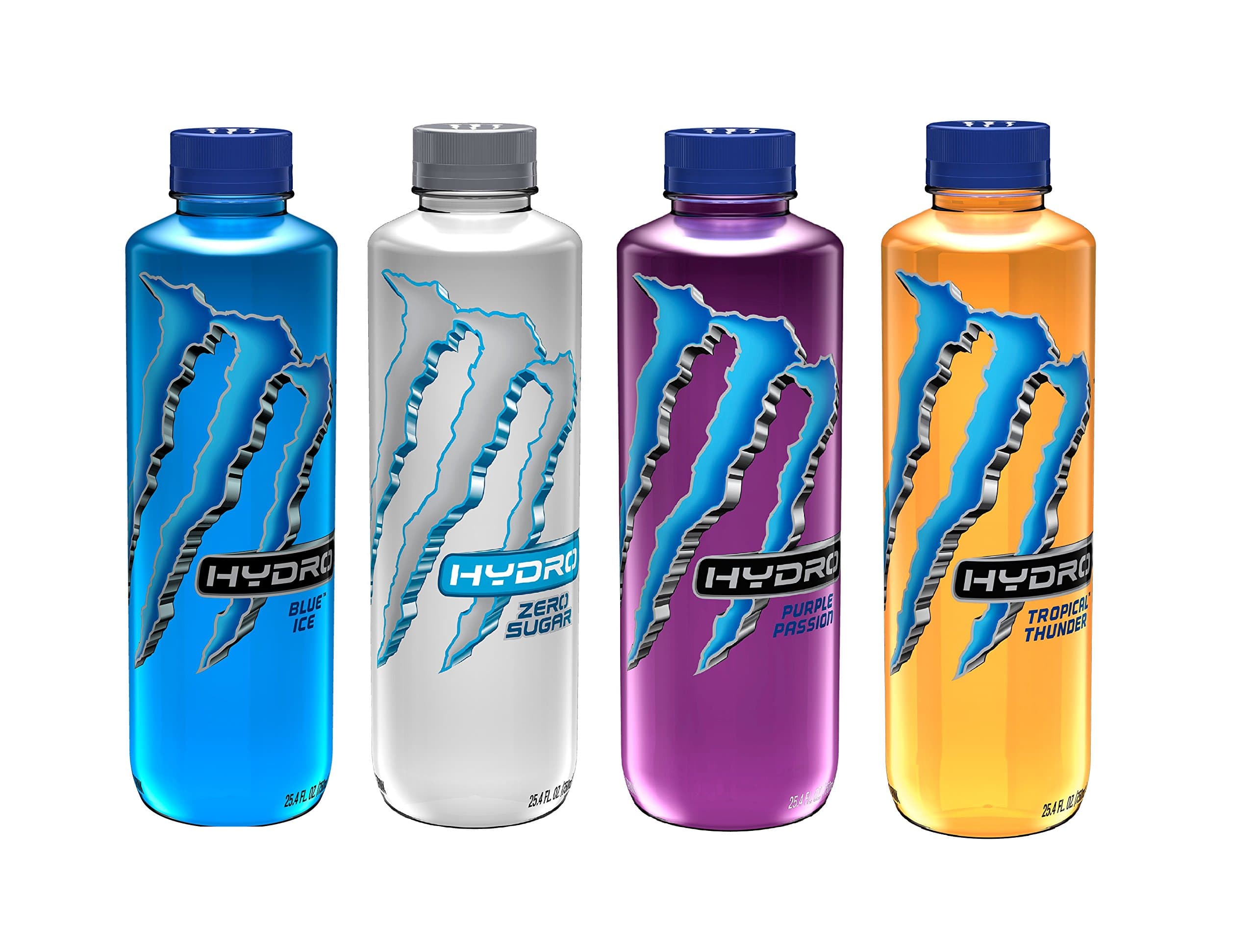 Monster Energy Hydro Sports Drink, 4 Flavor Variety Pack, 25.4 ounce (Pack of 12)