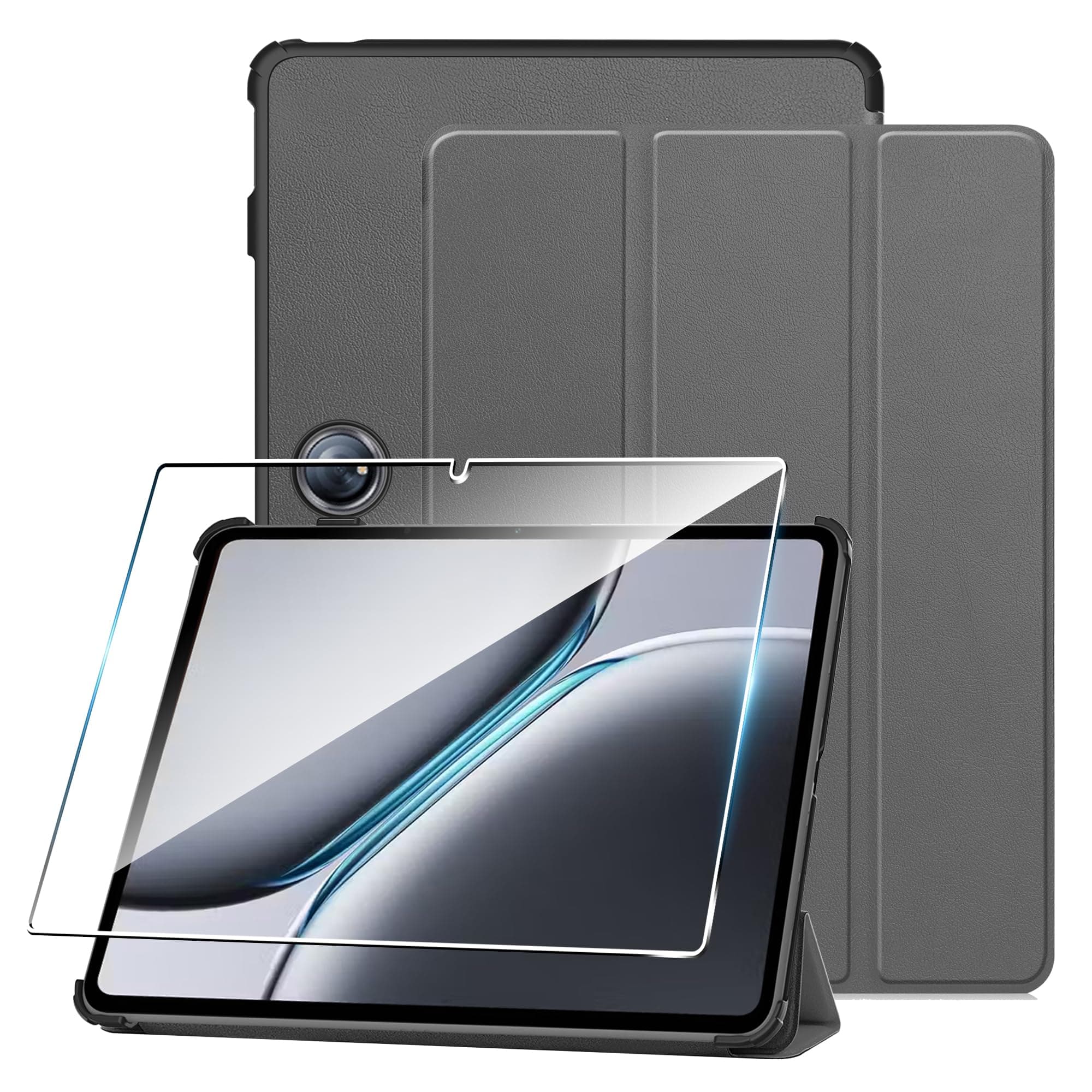 Suttkue for OnePlus Pad 2 case,high qualit Hard Shell, Lightweight,Quality PU,Scratch Resistant, for OnePlus Pad 2 12.1 inch case-Grey