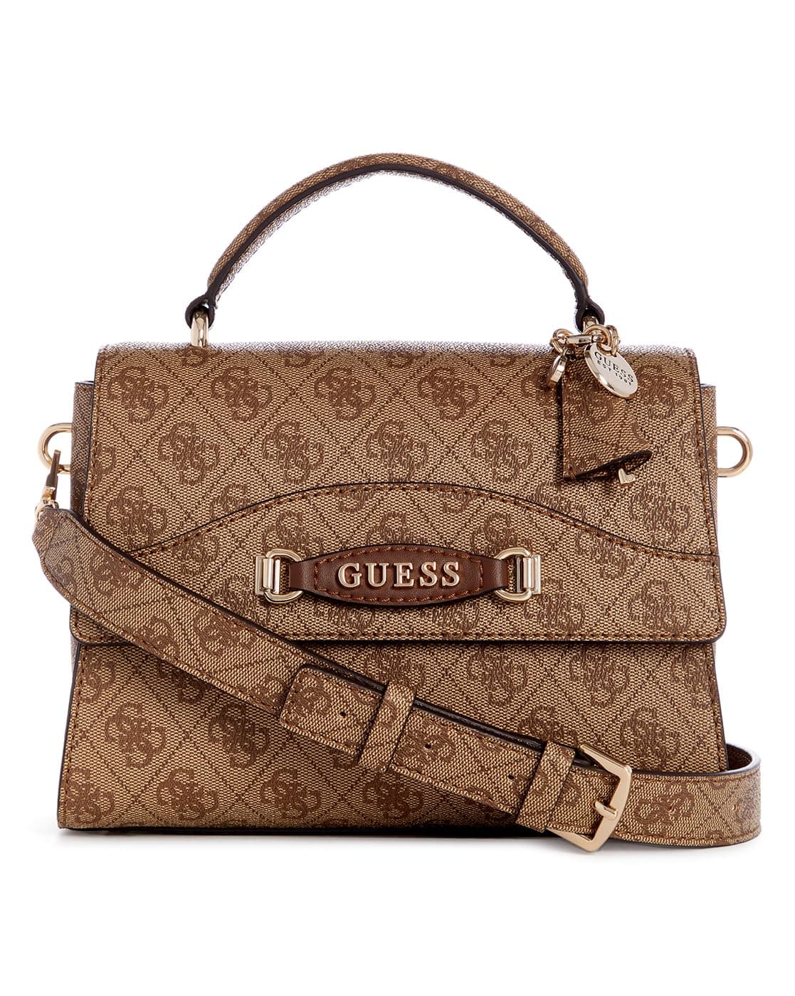 Women Emera Logo Top Handle Flap Handbag