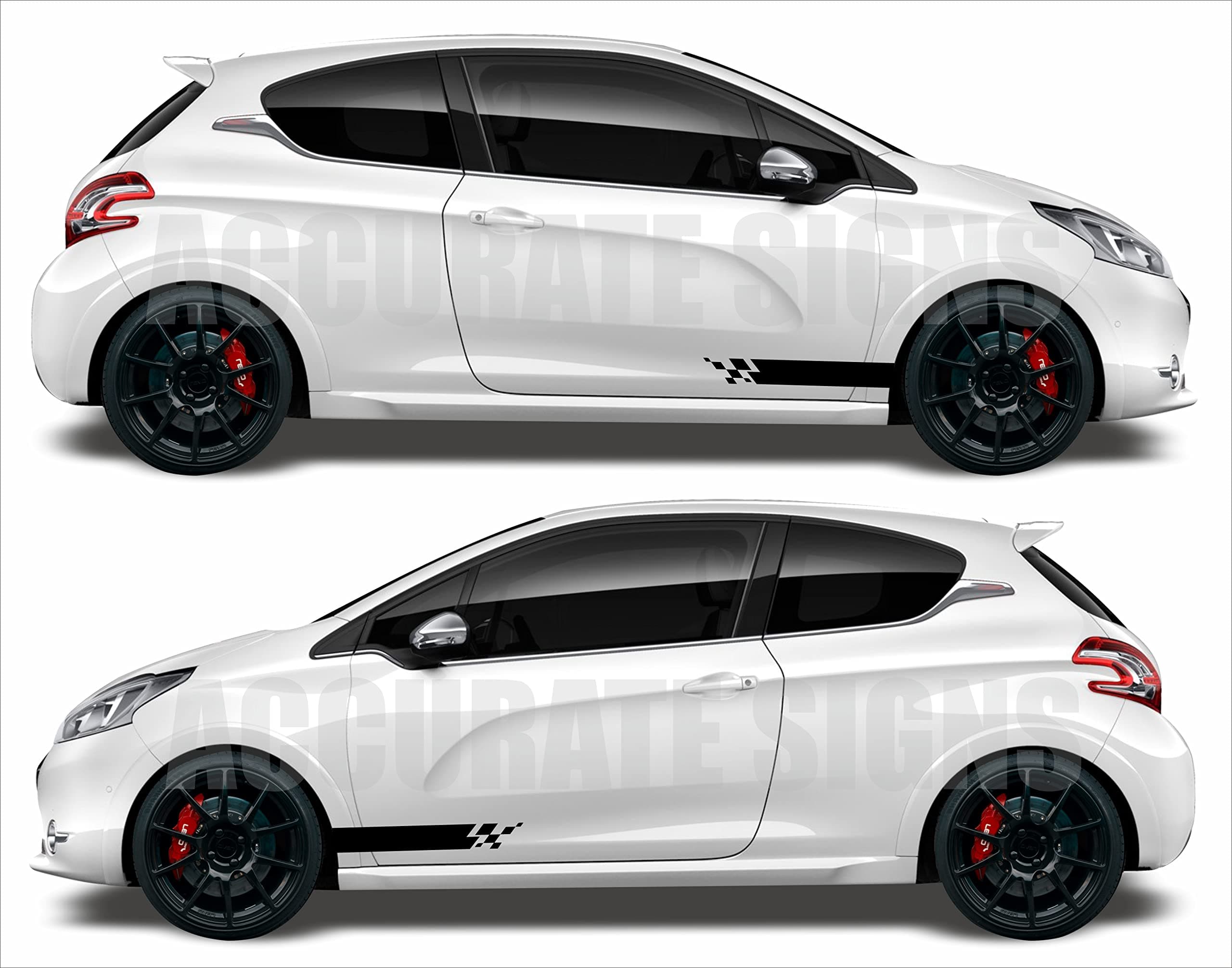 Stickers for 208 side stripes Graphics Decal Sticker Kit