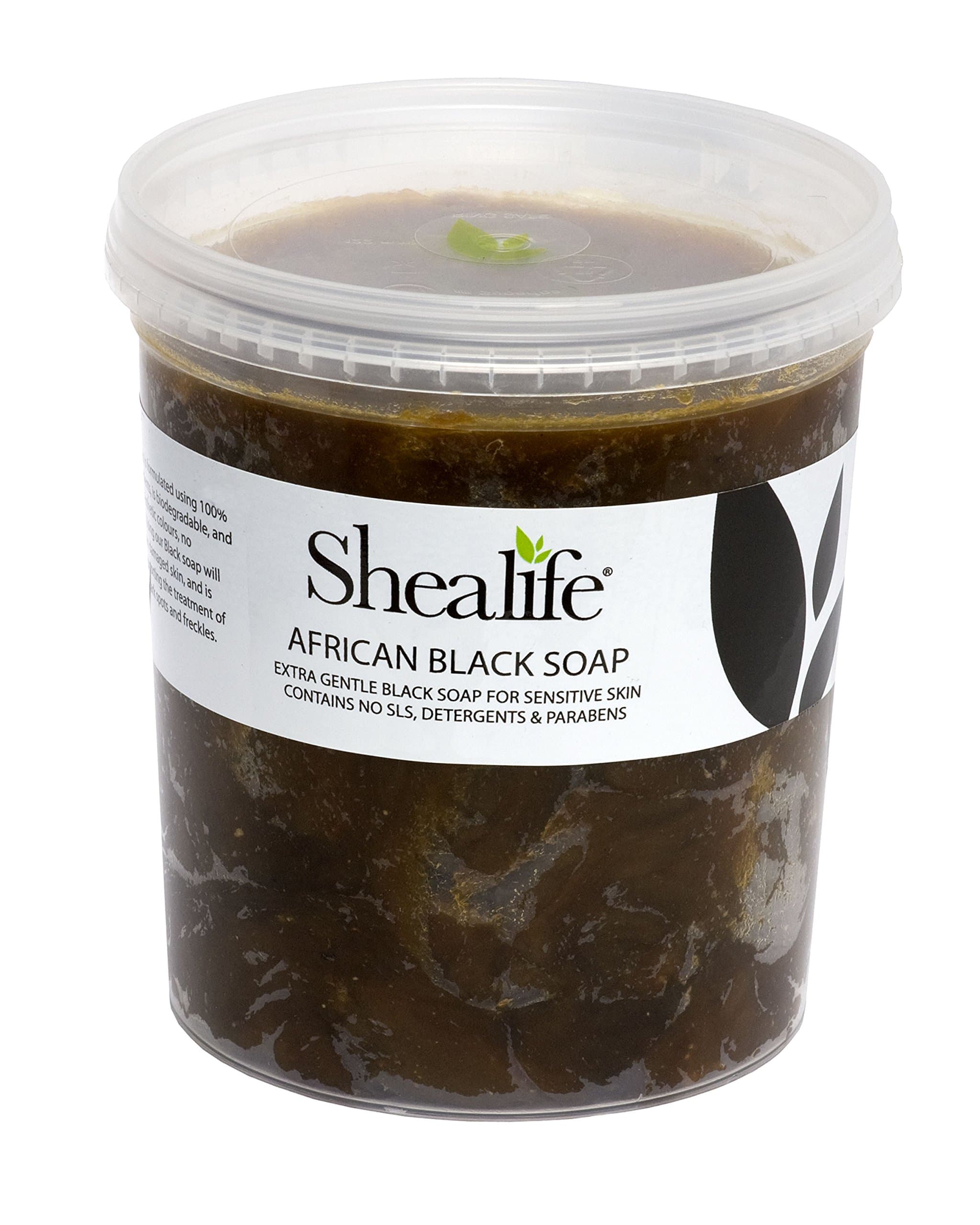 African Black Soap, traditionally made using Unrefined Shea Butter, Cocoa Pod Ash, & Virgin Coconut Oil. Contains No SLS, Detergents & Parabens. Ideal for very Sensitive Skin types, supplied direct by Shea Life Skincare. 1 Kg Tub.