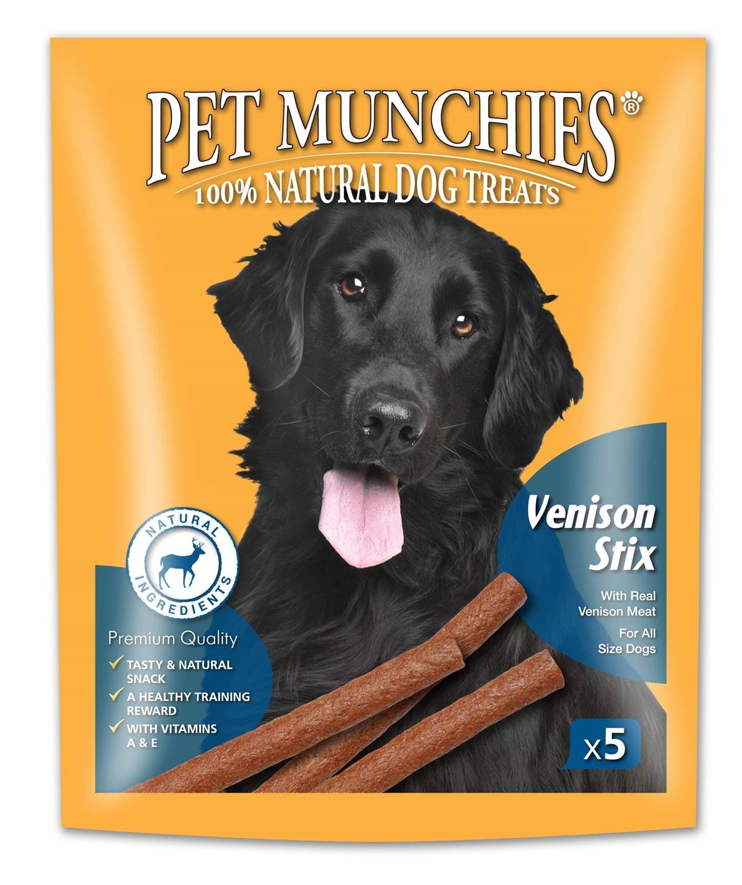 Venison Stix Dog Treats, Healthy Training Treats with Natural Ingredients 50g (5 Chews)