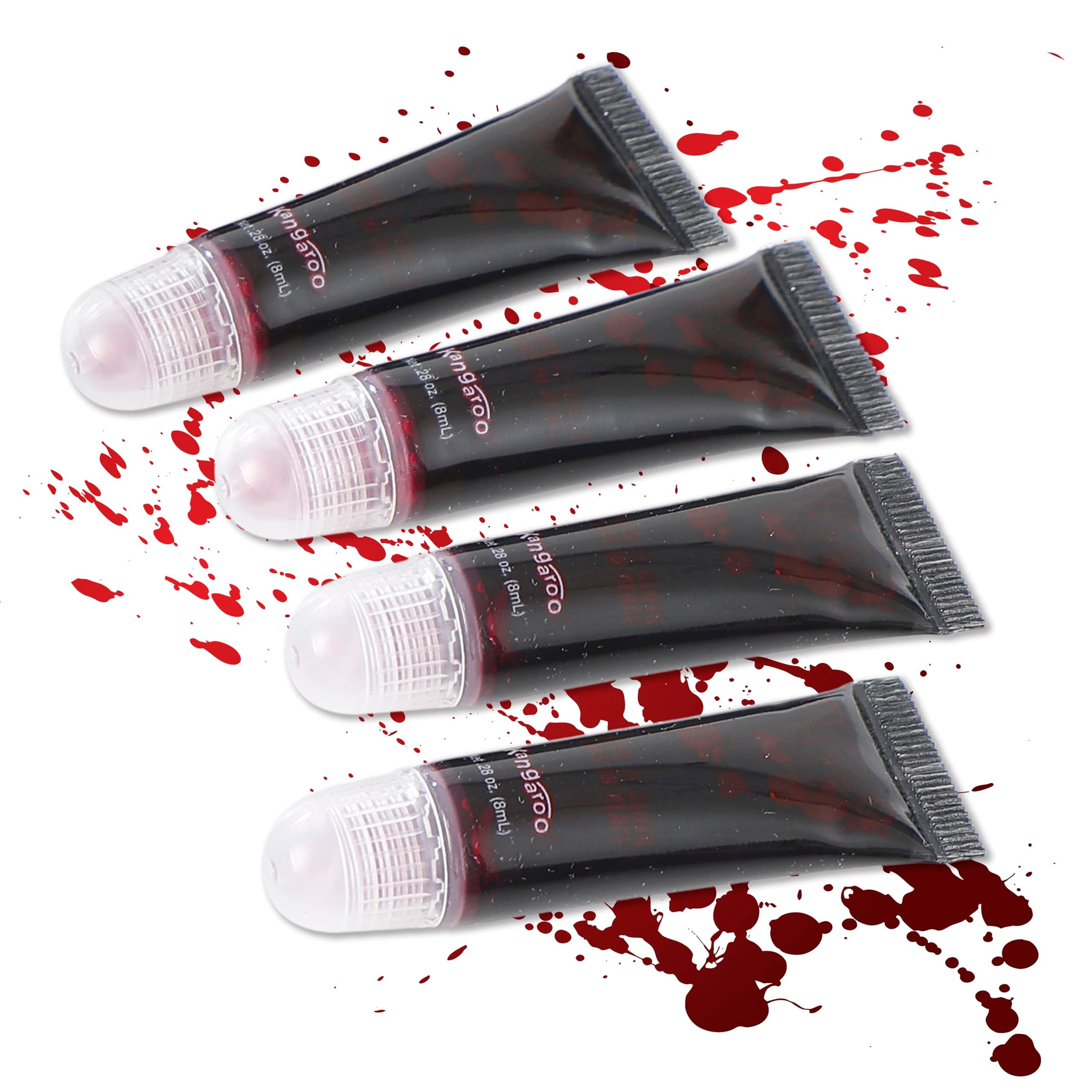 Vampire Fake Blood - Scab Washable Fake Blood for Face Makeup - Coagulated SFX Blood Paint for Horror Scary Halloween Costume Prop - Creepy Vampire Cosplays Kit (Packaging May Vary)