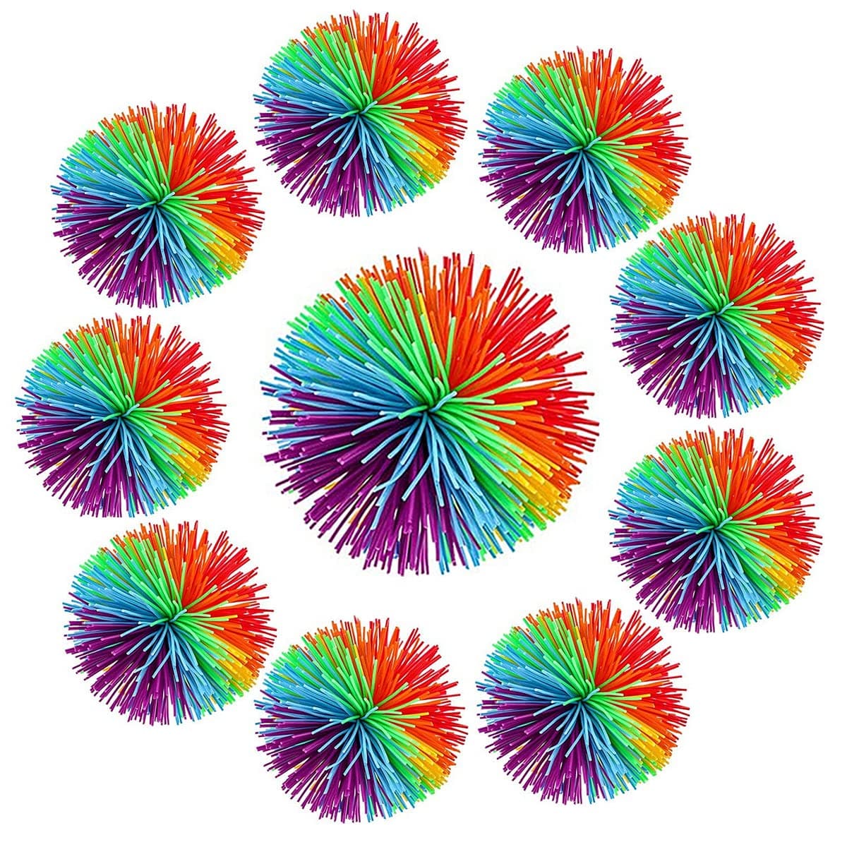 Fidget Toys, 10 pcs 10 cm Stringy Balls, Pressure Relief Ball, Sensory Toy, Release Pressure, Silicone Stringy Ball Soft Sensory Balls Fun Toys Deformation Model
