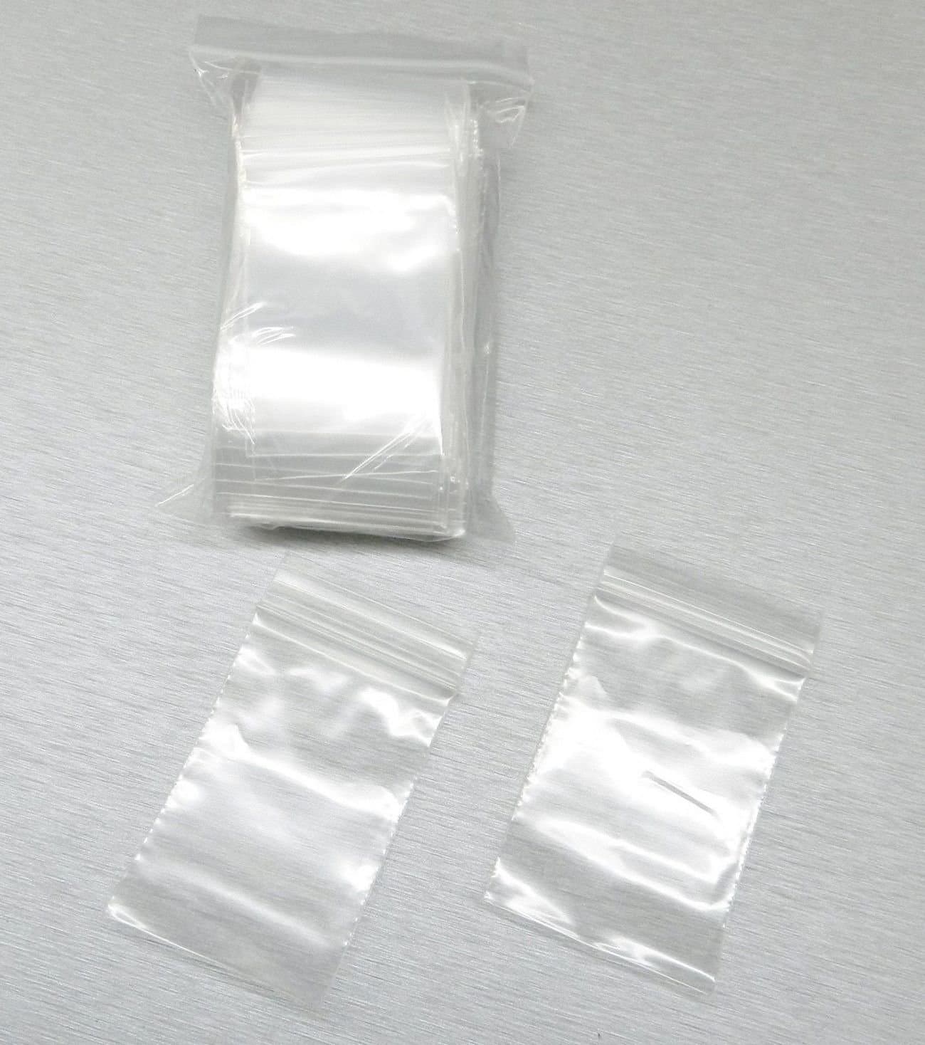 100 2"x3" ZIPLOCK BAGS Clear 2MIL Small POLY BAG RECLOSABLE BAGS Plastic Baggies