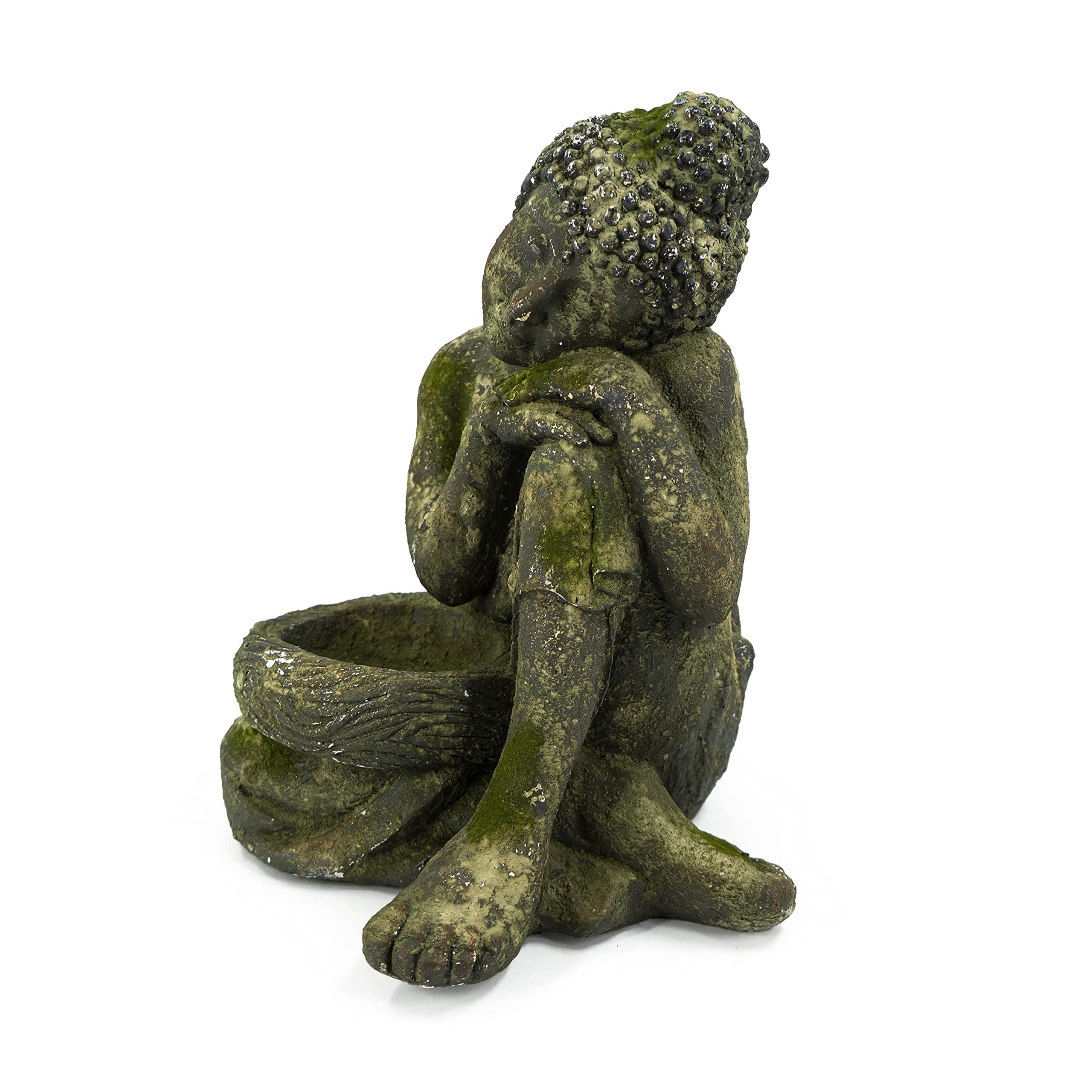 NOOR Living Design Products 13590 Grey Green Buddha Statue