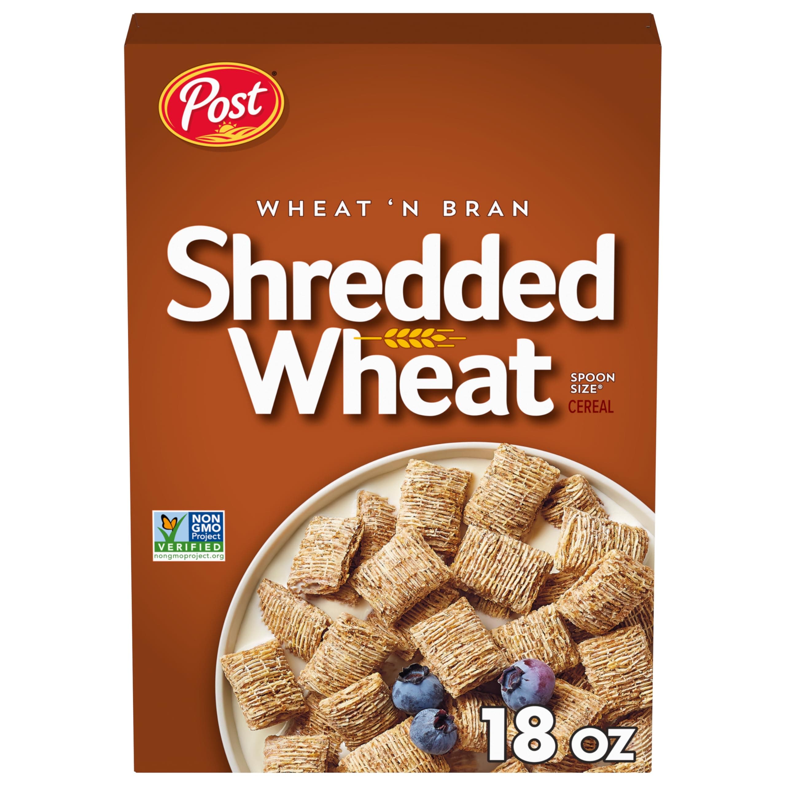 Wheat n Bran® Shredded Wheat Breakfast Cereal Excellent Source of Fibre Kosher 510ml (1 Pack)