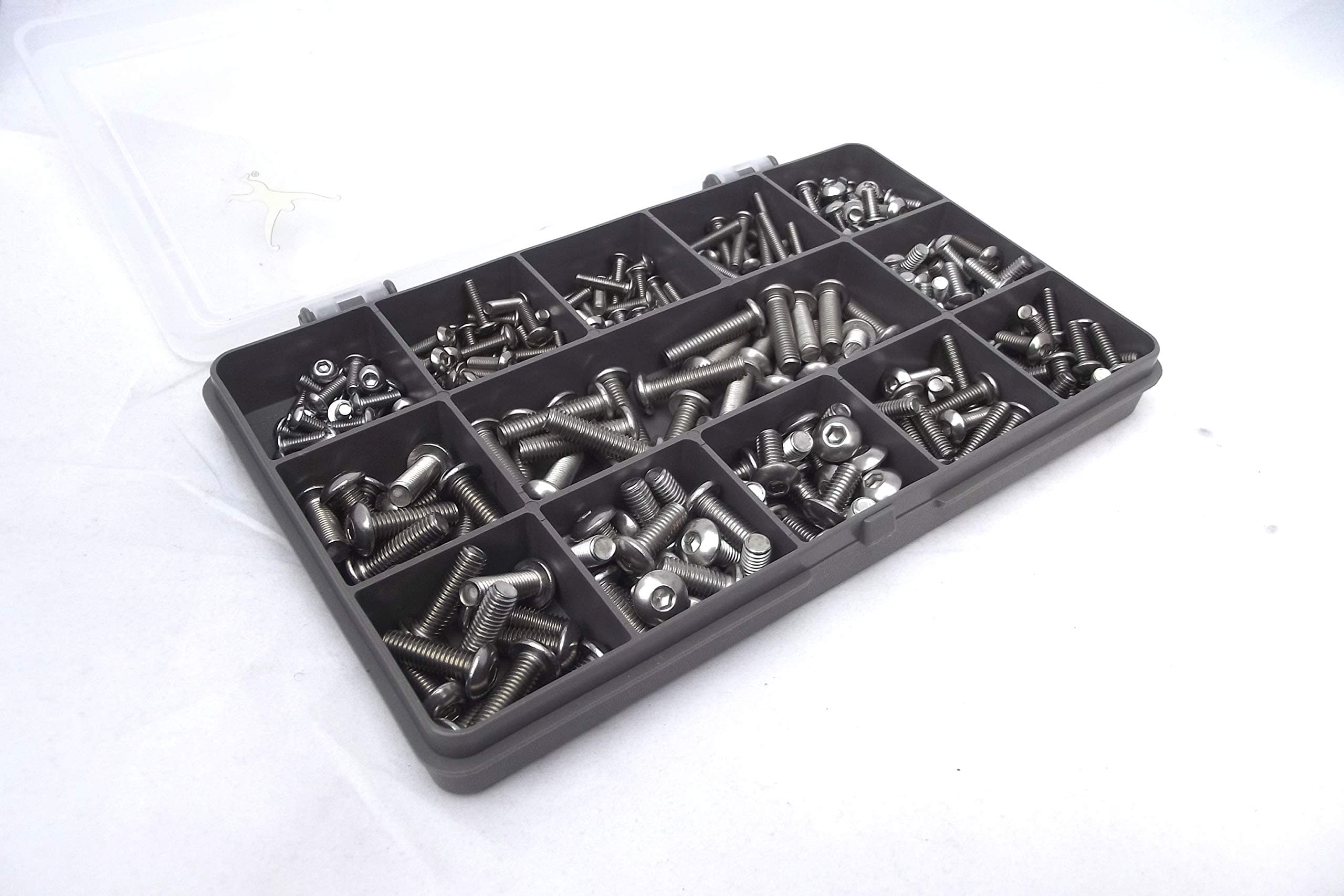 270 Assorted M3, M4 & M5 Allen Socket Button Head Machine Screws/Bolts. A2-70 Stainless Steel.