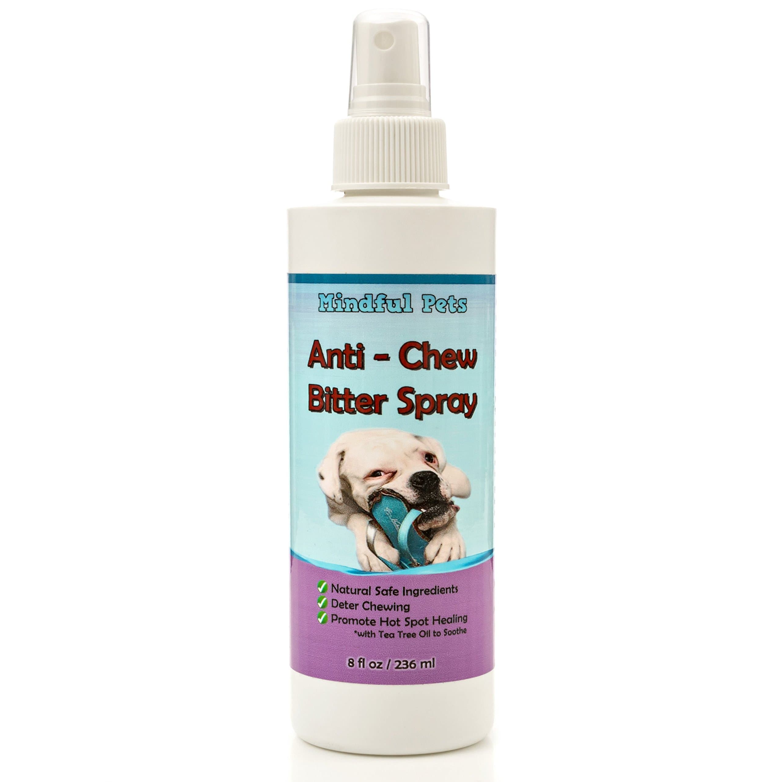 Anti-Chew Bitter Spray for Dogs and Puppies - w/Tea Tree Oil - Best Deterrent Training Solution, 8oz