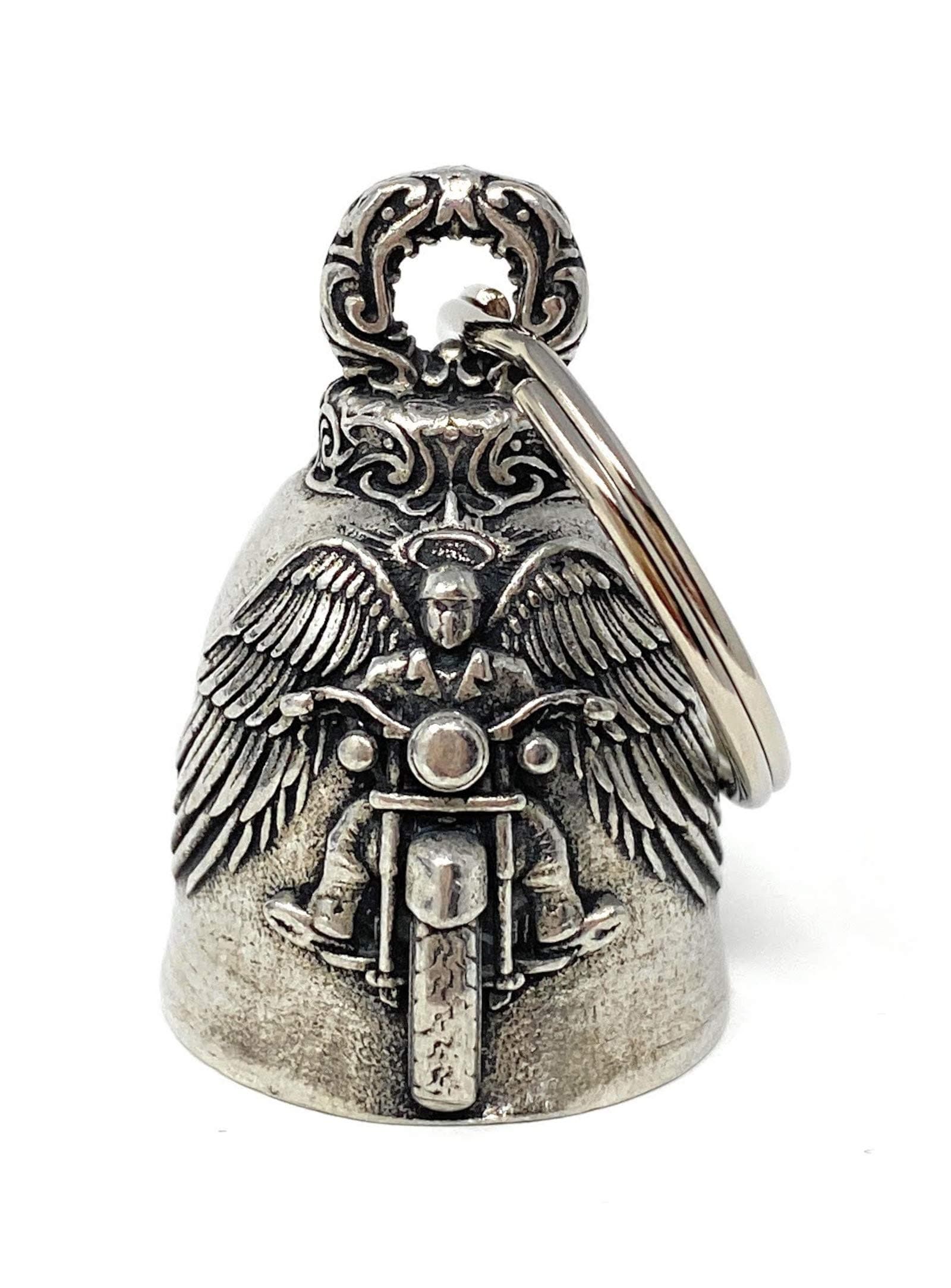 Bravo Bells Motorcycle Angel Motorcycle Biker Accessory or Key Chain for Luck