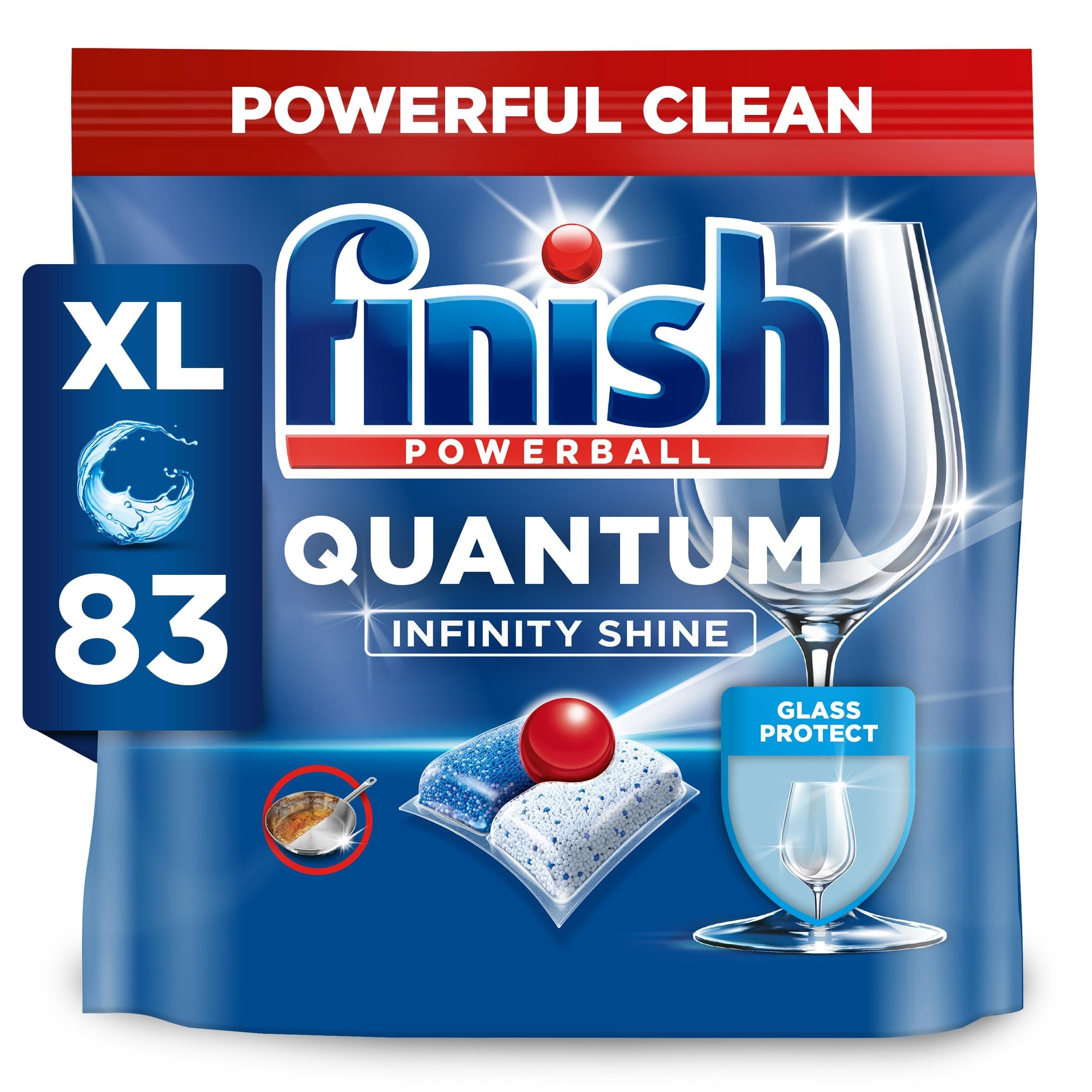 Quantum Infinity Shine Dishwasher Tablets Bulk | Fragrance: Fresh | Size: 83 Dishwasher Tablets | Sparkling Clean Cleaning