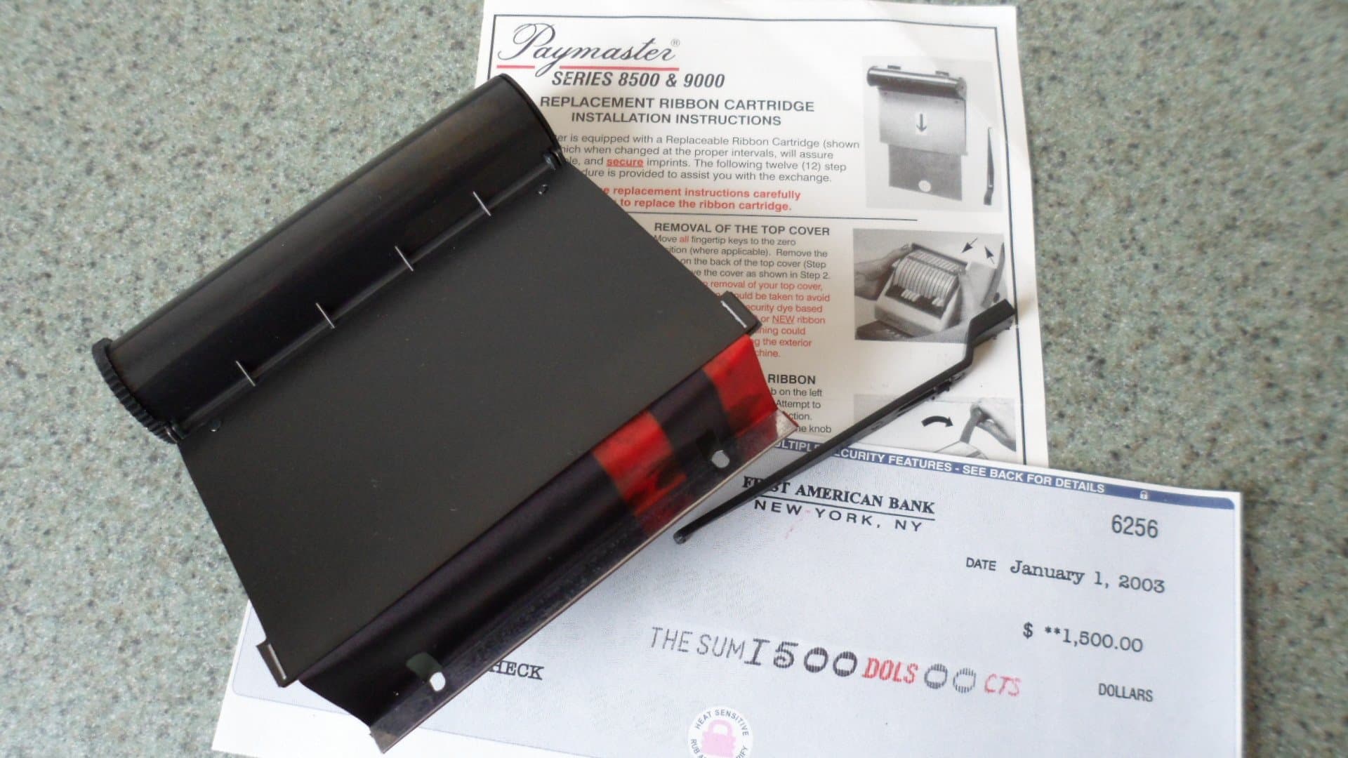 Paymaster 9000-9 Replacement Ink Ribbon Cartridge (4-color)