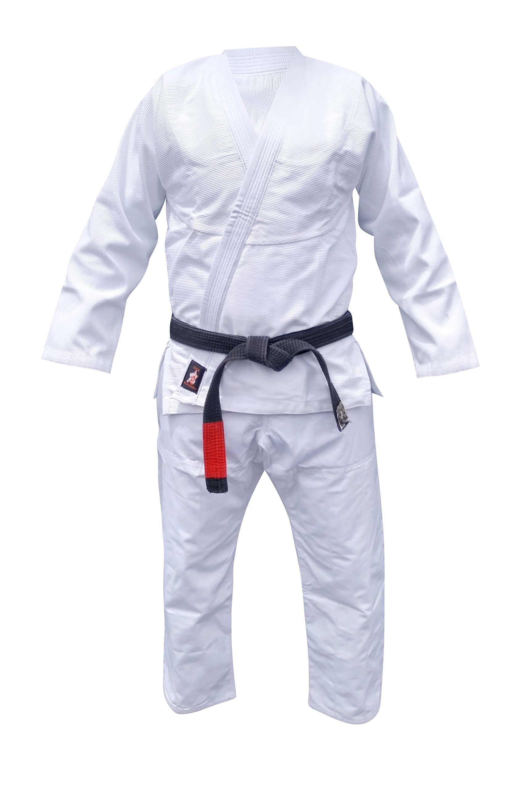 BJJ Gi - Brazilian Jiu Jitsu Sports Uniform Blue White Black or Gray Jacket & Pants w White Belt