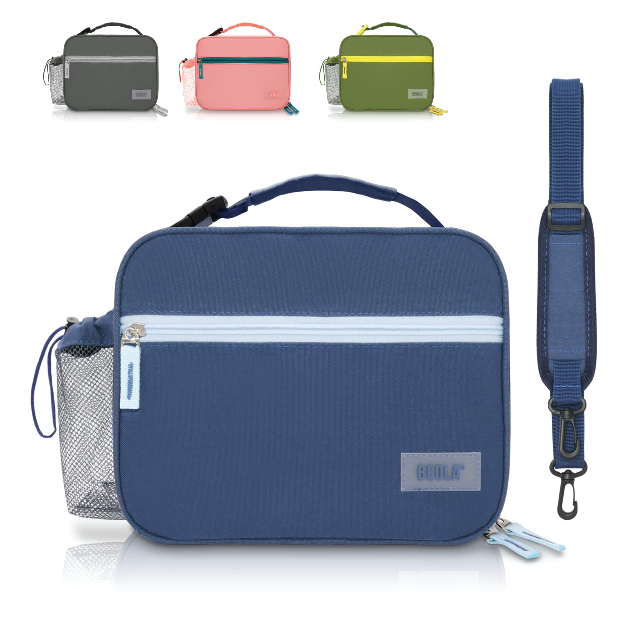 BEOLA Lunch Bag Insulated Lunch Box Carrier, Reusable School supplies Bag for Kids, Adults, Girls, Boys, Women, Men, One Compartment, College supply Collection 2022 Leakproof Bento Bag