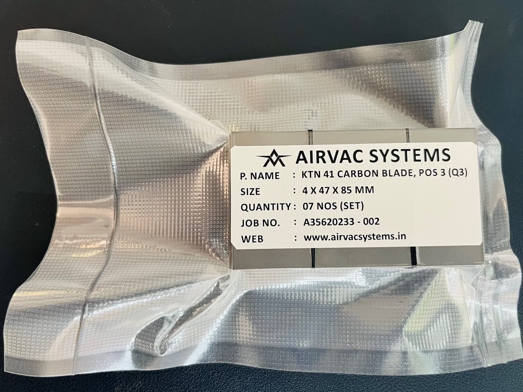 Vacuum Pump Vanes 4 x Carbon Vanes Milking Machine