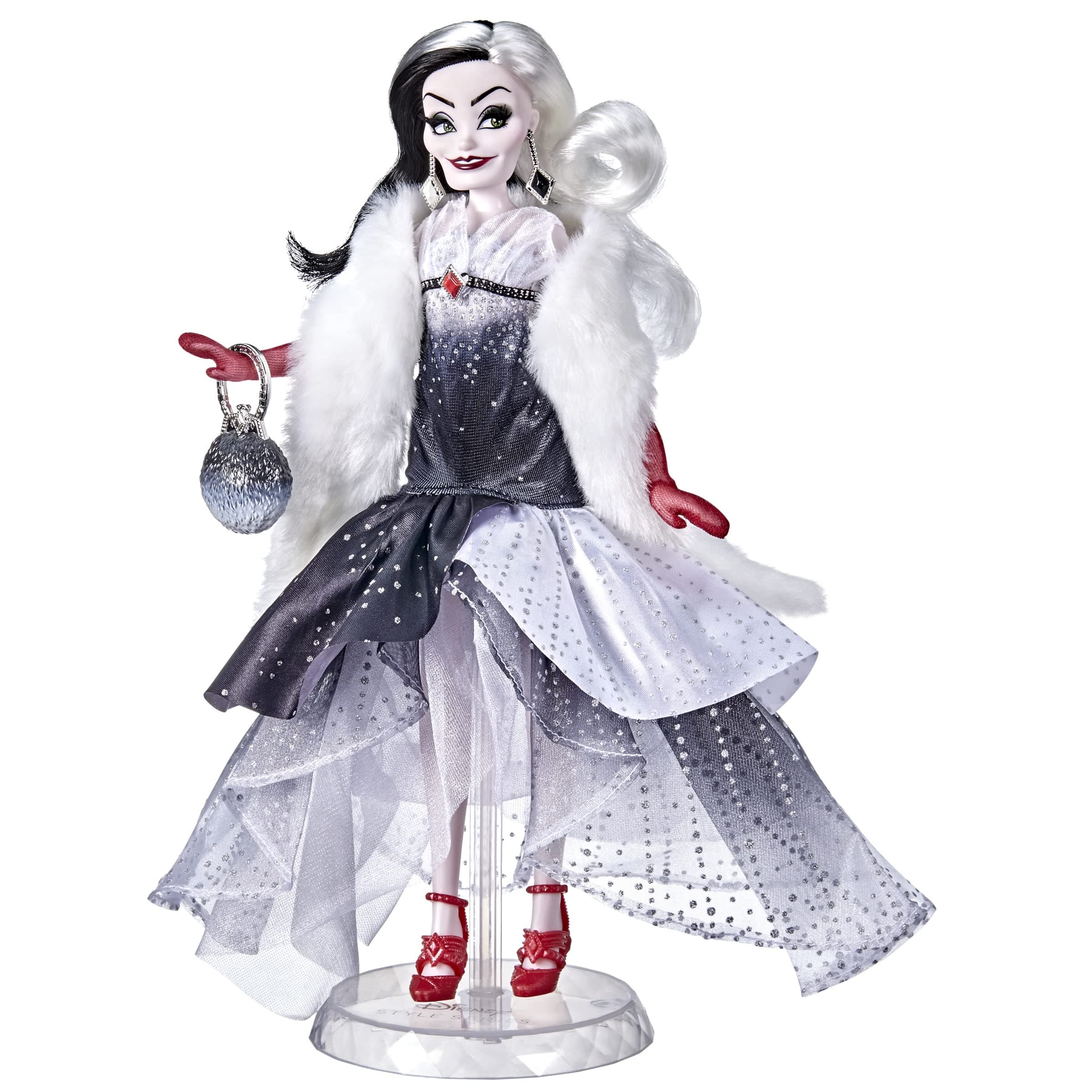 Disney Princess Style Series Cruella De Vil, Contemporary Style Fashion Doll with Accessories, Collectible Toy for Girls 6 Years and Up