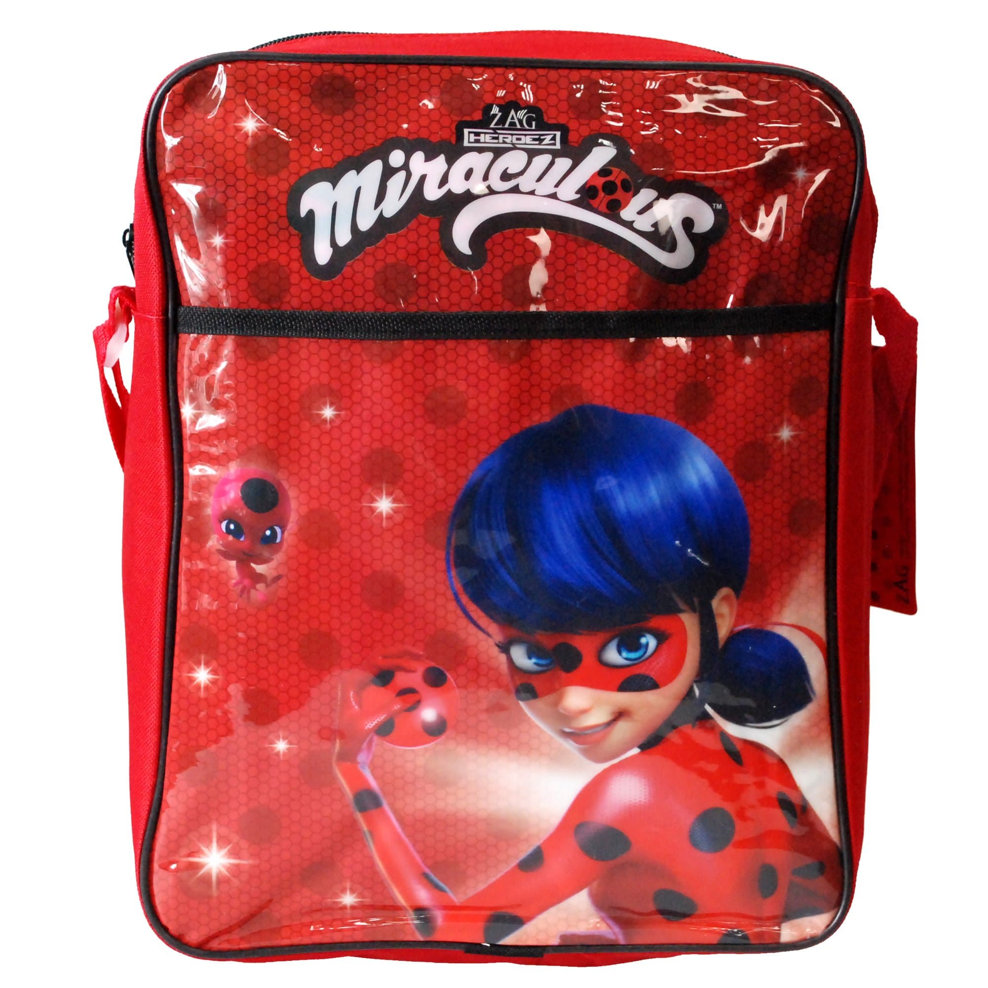 ZAG Heroez® Official Miraculous Ladybug Junior Messenger Crossbody Shoulder Bag Girls Back to School Bag 31 x 25 x 9cm for Children Aged 3+ Years Official Licensed ZAG Heroez Back to School Range