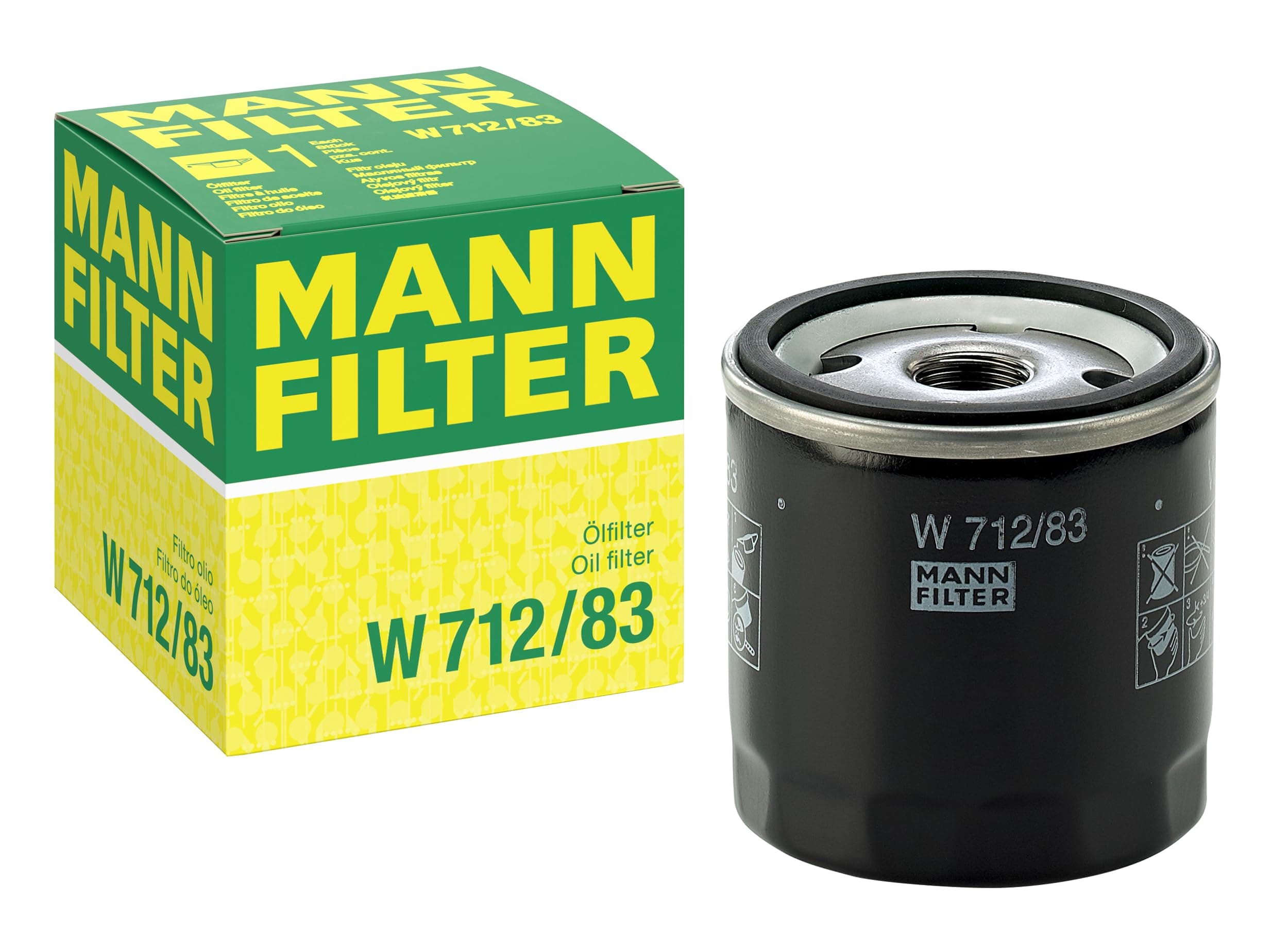 MANN-FILTER W 712/83 Oil Filter - for Cars + Transporters