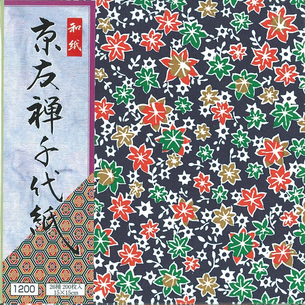 Chiyogami Ehime Shiko Yuzen Chiyogami 200pcs 15㎝×15㎝ Hosho Paper Ky-12015