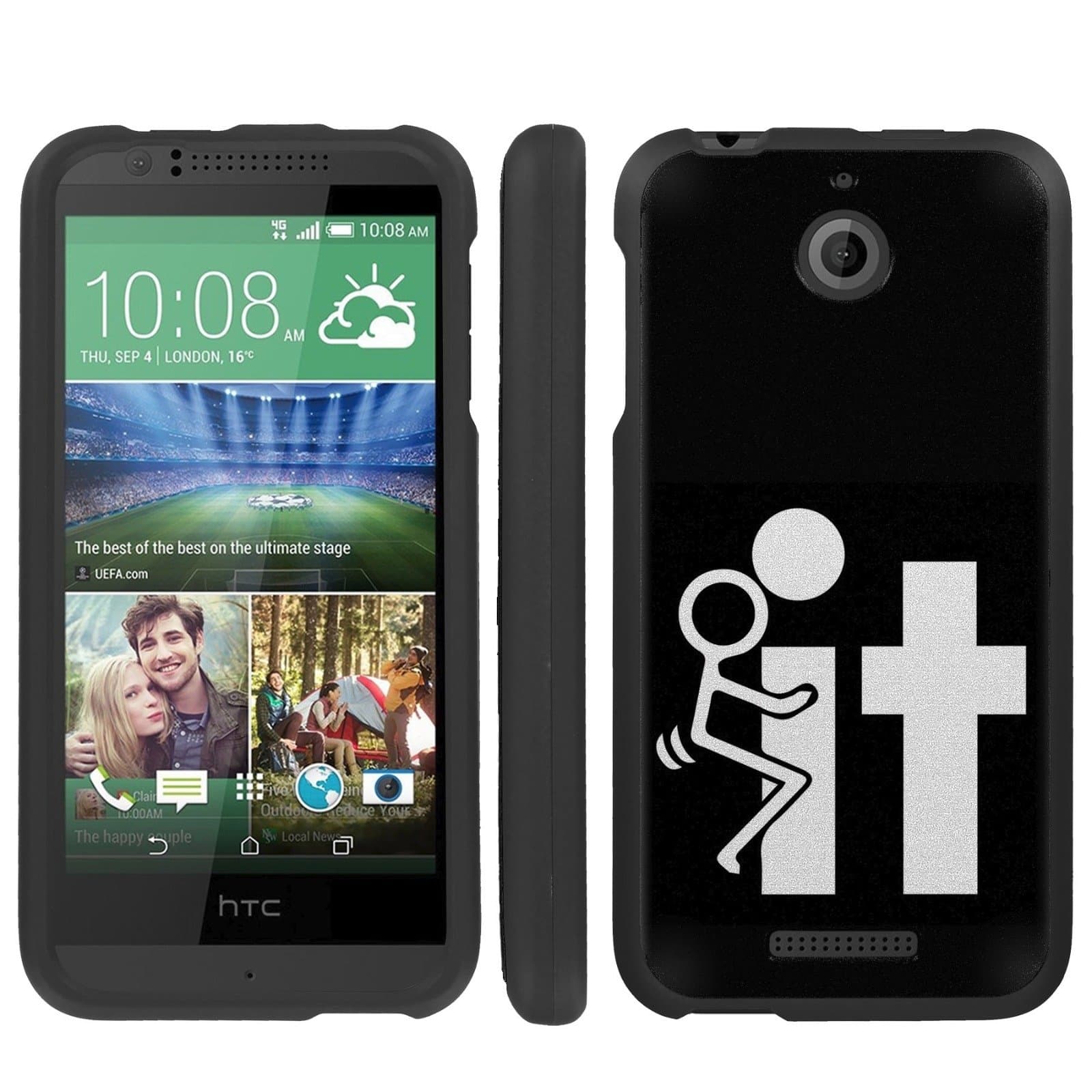 Mobiflare, Slim Guard Armor Design Case, for [HTC Desire 510] - FCK It