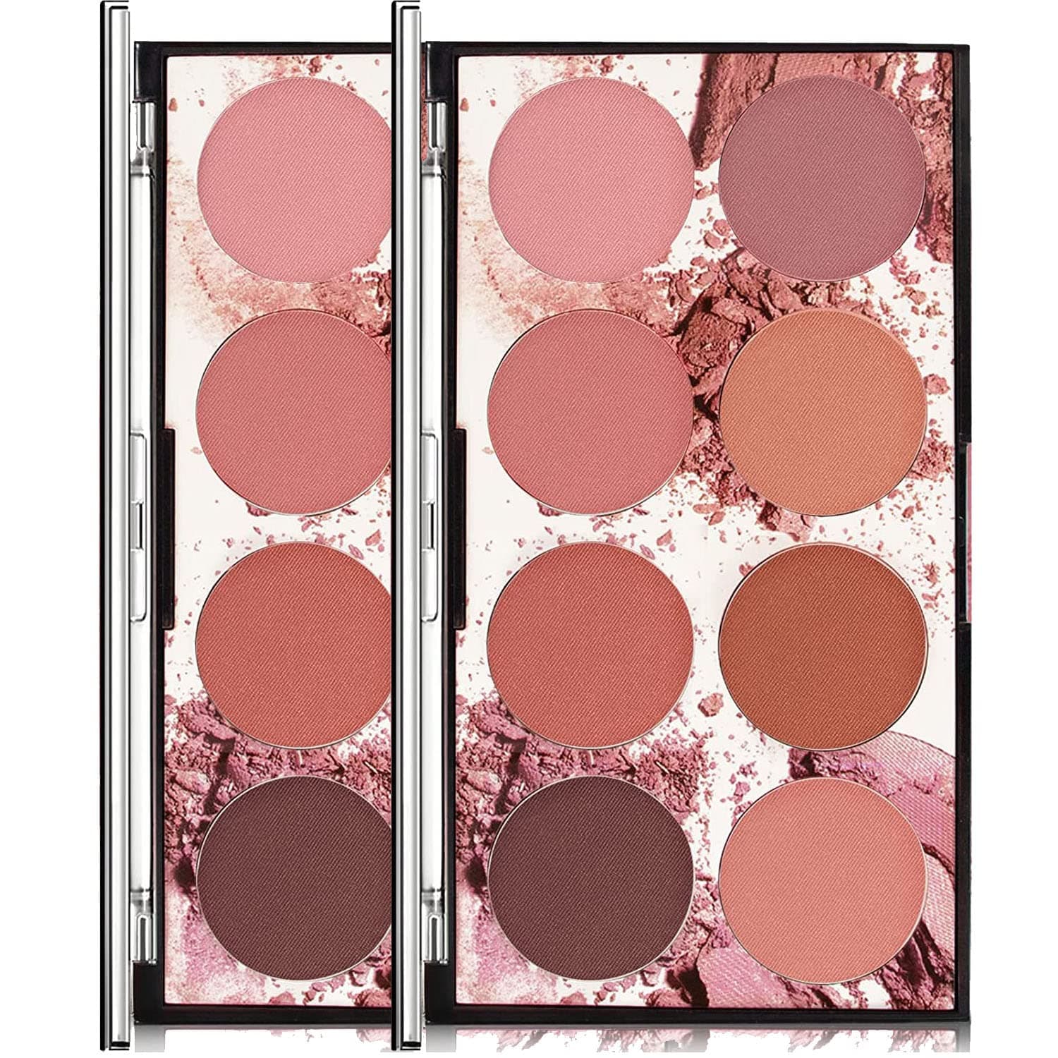 M 8 Colors Face Blush Palette, Professional Facial Makeup Blusher, Natural and Long Lasting Delicate Contour, Highlight Blush (8 Colors)