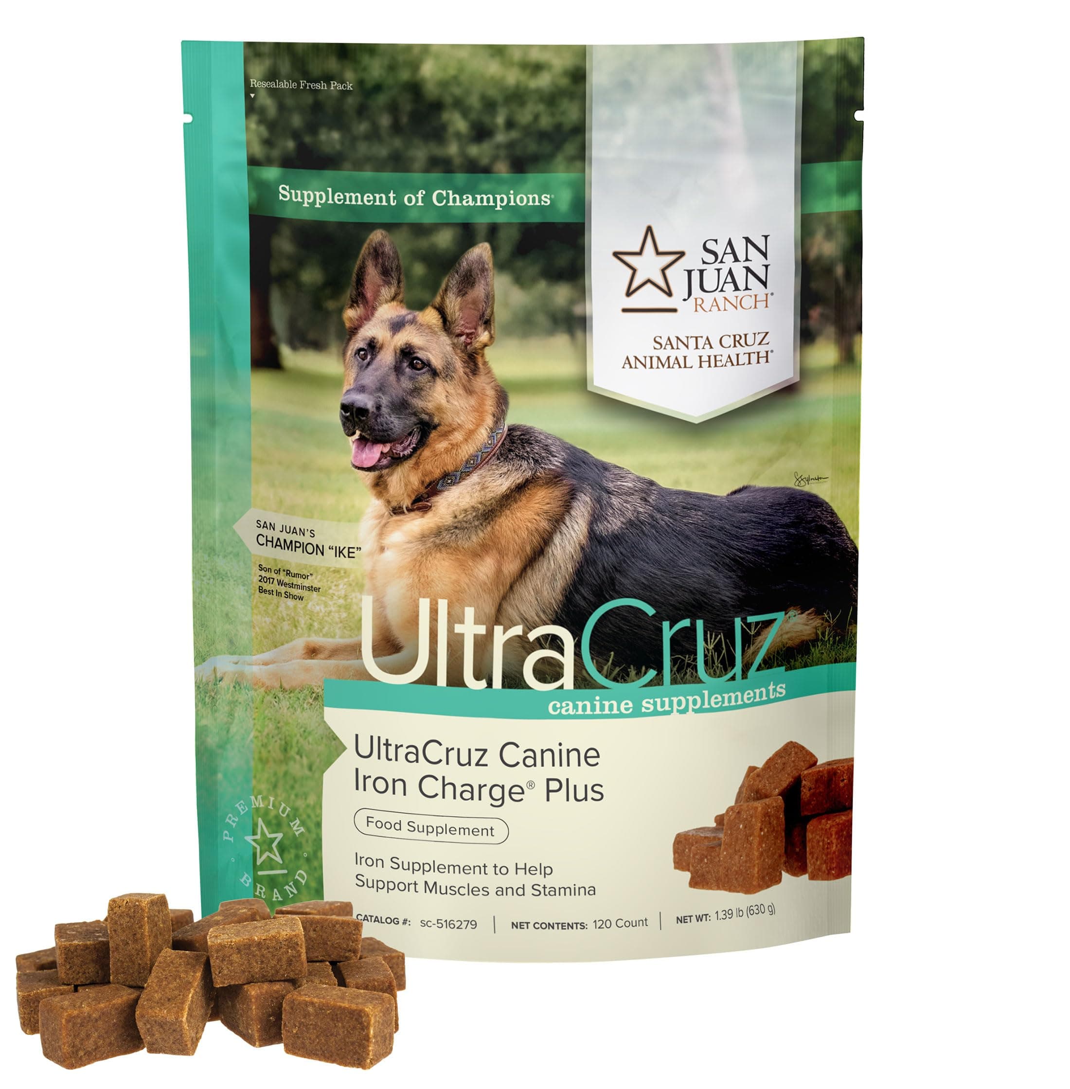 Ultracruz Canine Iron Charge® Plus, 120 Tasty Chews