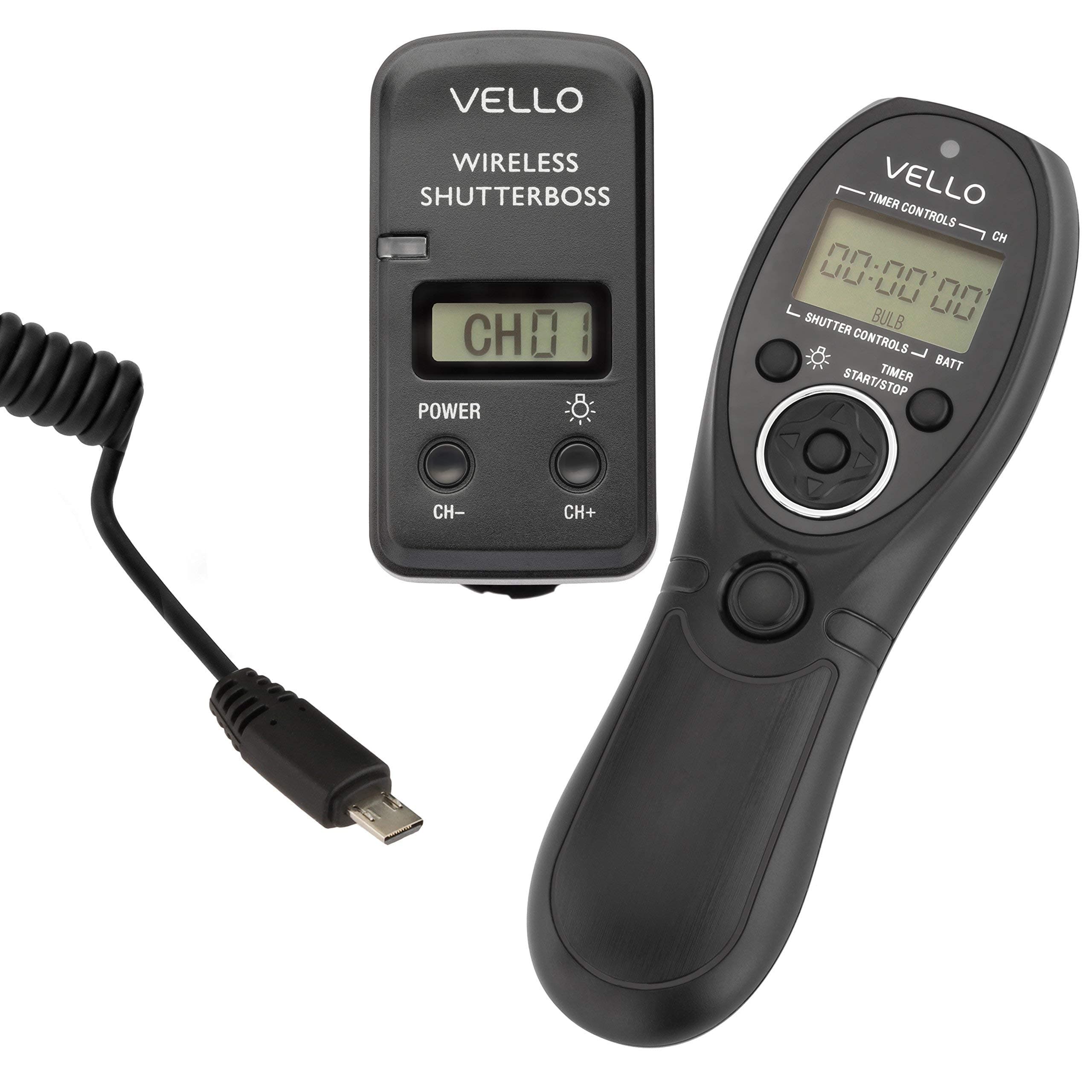 Vello Wireless ShutterBoss III Remote Switch with Digital Timer for Select Sony Cameras