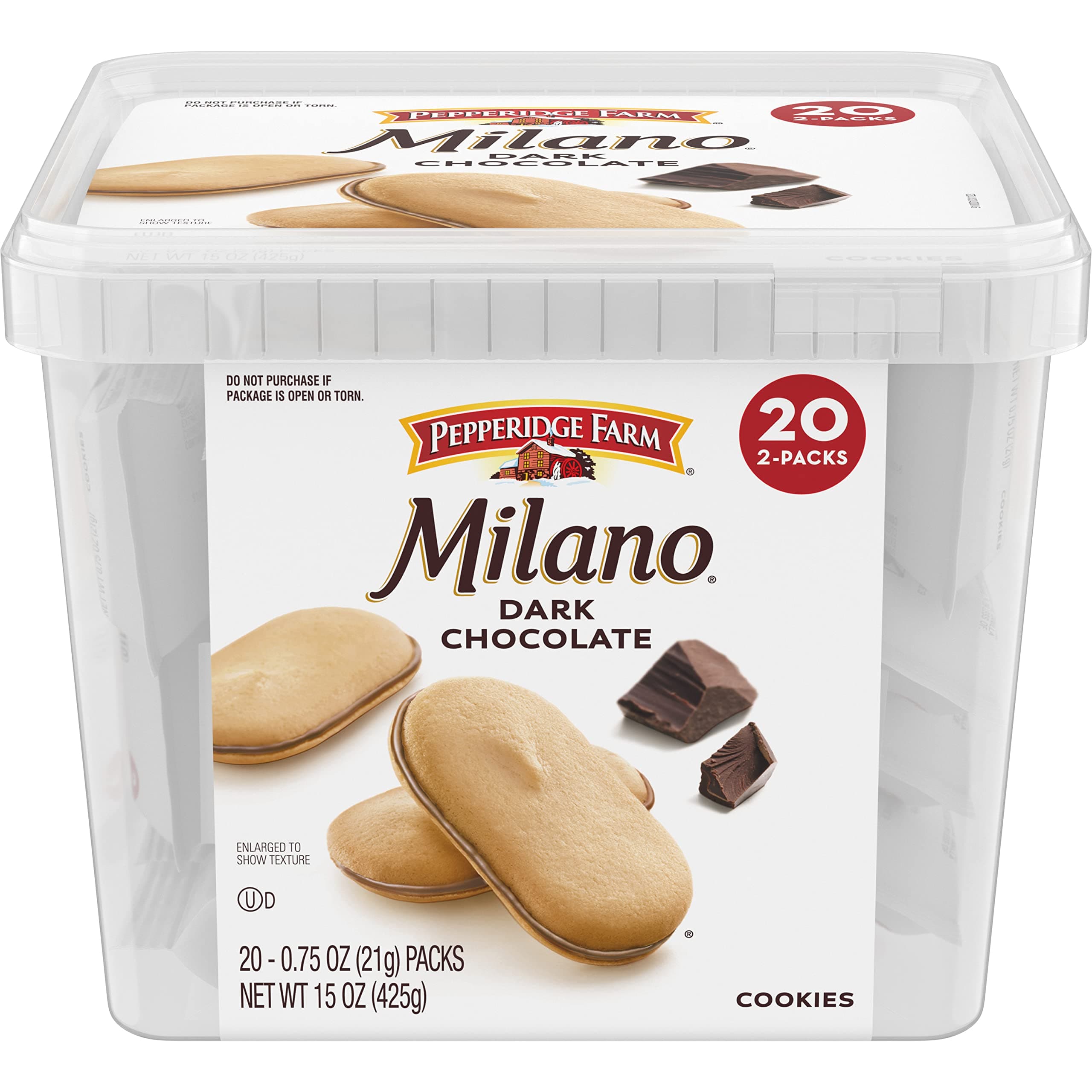 Milano Cookie Tub, 15 Ounce