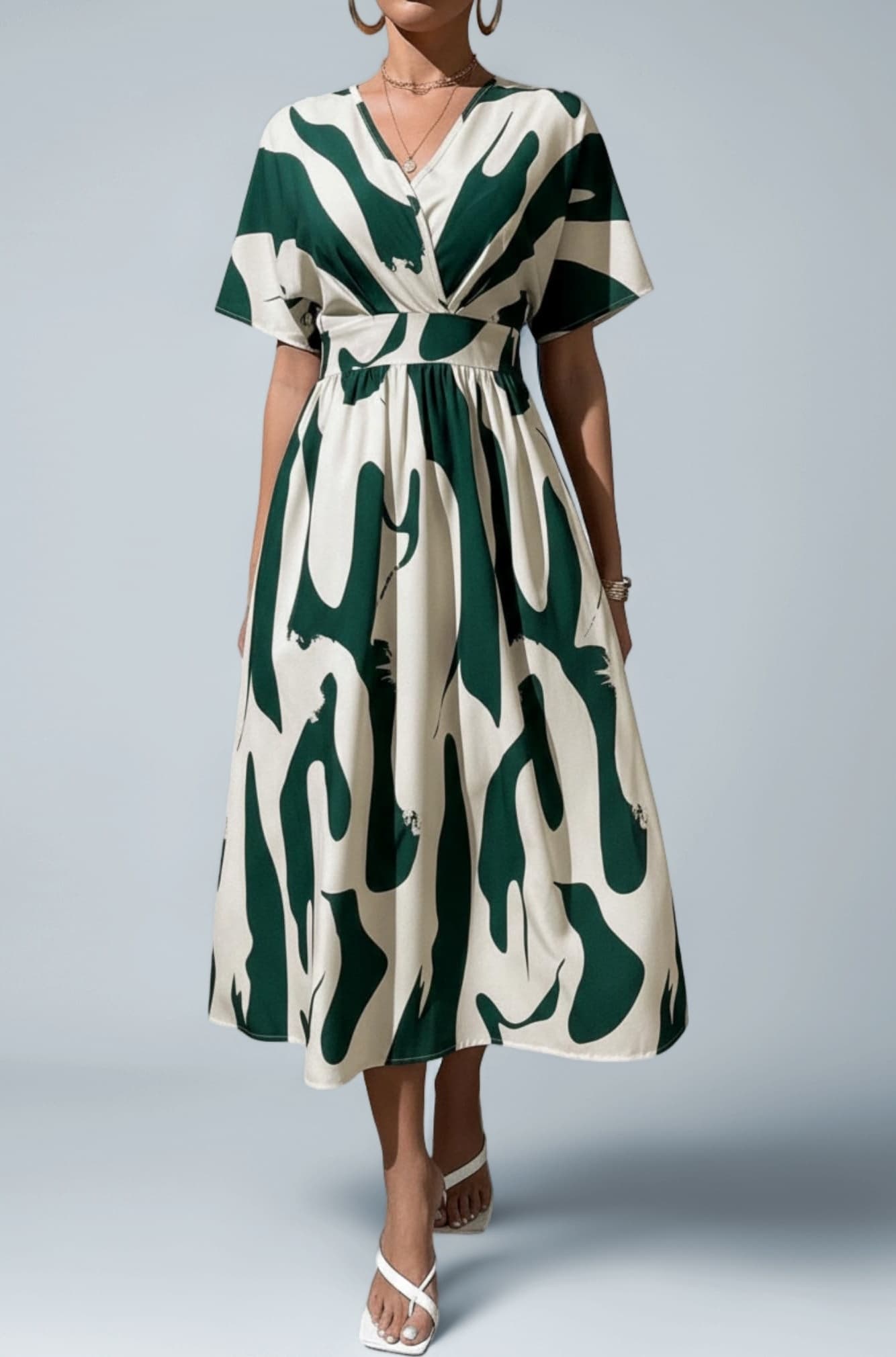 - Printed Maxi Dress for Women | Trendy Long One Piece Summer Outfit | Lightweight Flared Dress for Casual & Holiday Wear