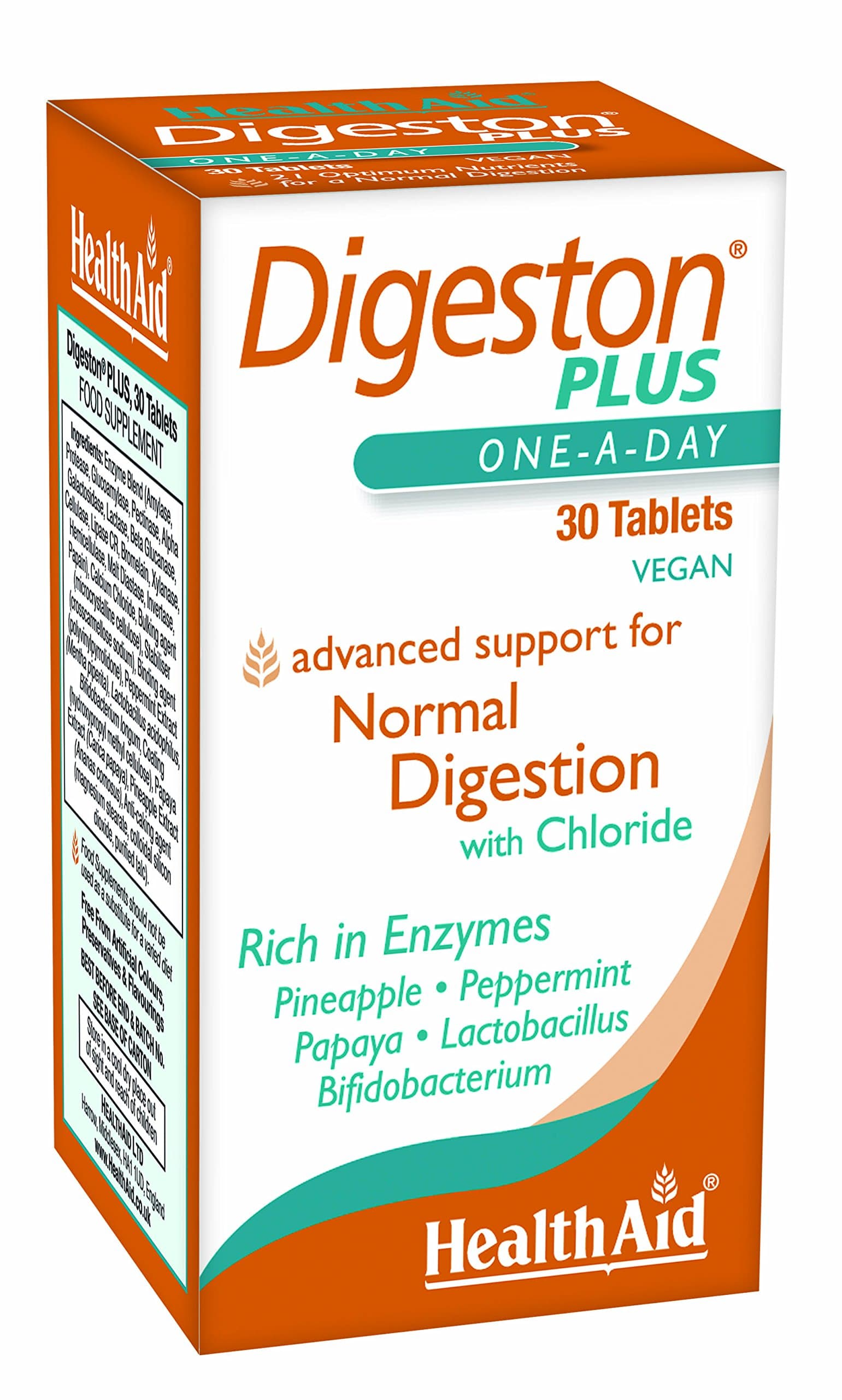 HealthAid DigestonPlus Vegan 30 Tablets