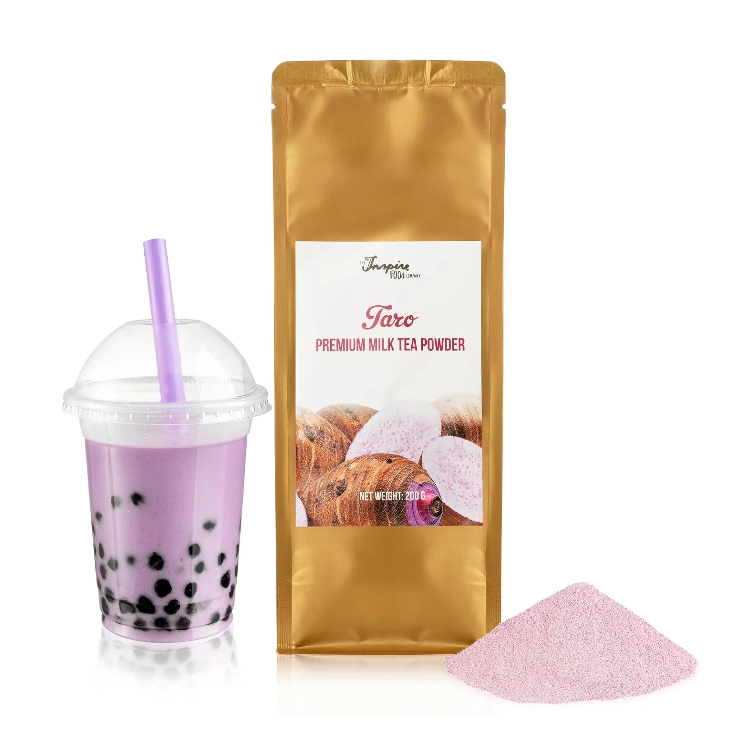 Inspire Food Taro Premium Bubble Milk Tea Mix Powder | Premium-Quality, No Artificial Colors | Perfect for Milk Tea, Ice Coffee, Blended Fruit Drinks | 200 GRAM