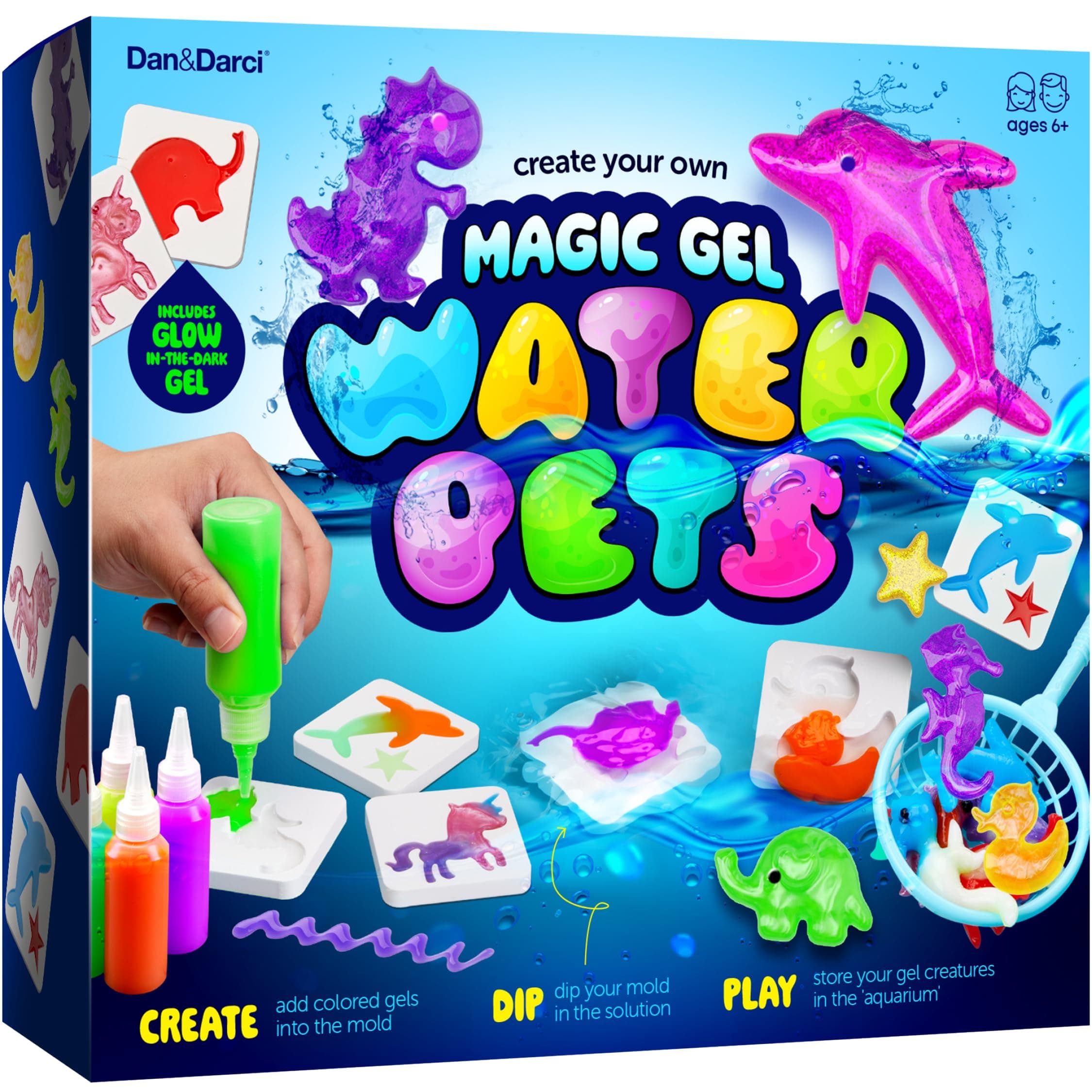 Aqua Fairy Water Gel Kit for Kids - Magic Elf Toy Kit - Water Pet - DIY Squishy Maker Set - Kids Craft - Make Your Own Squishy Toys for Boys & Girls