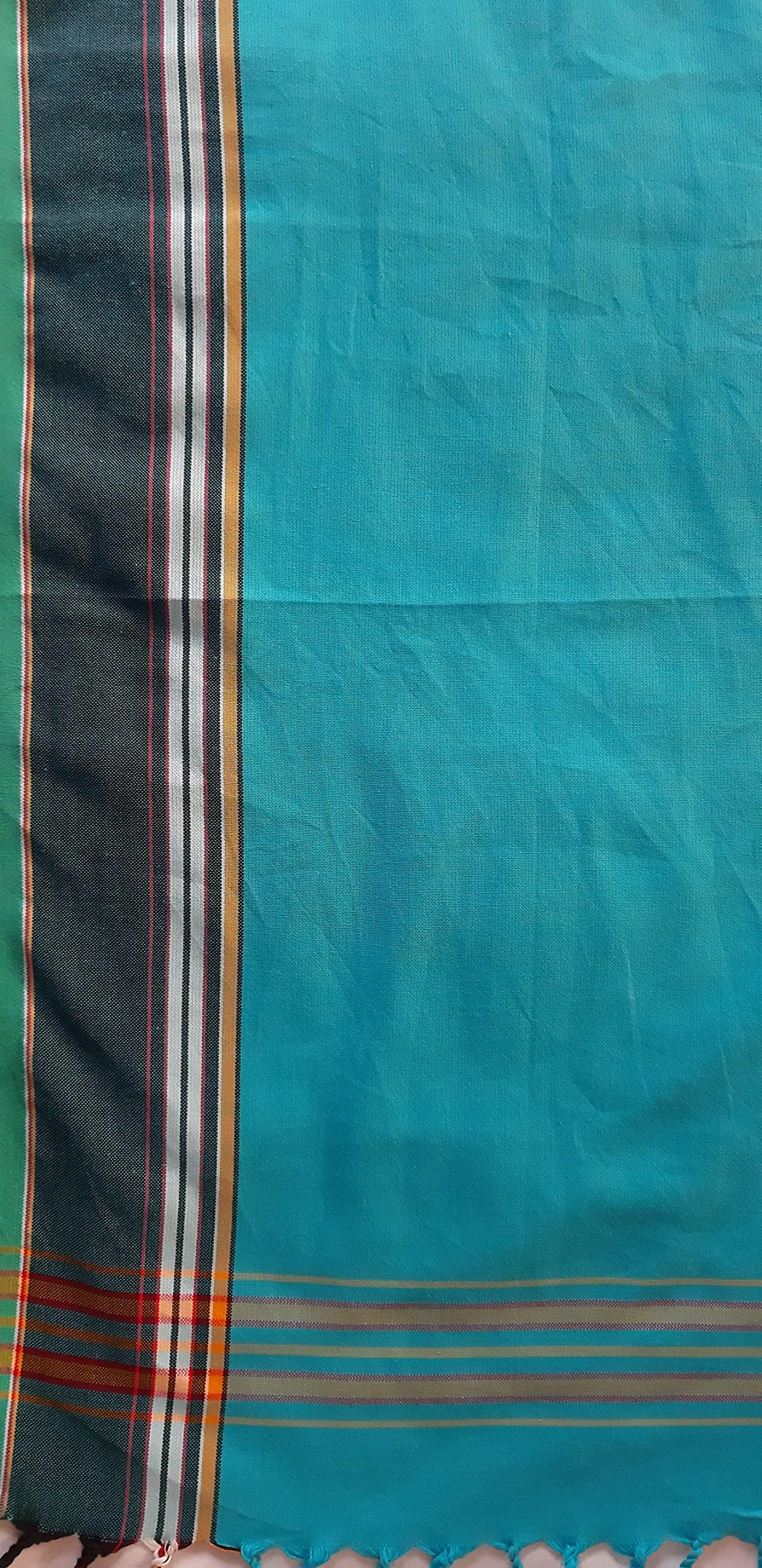 Kikoy - Original Kenyan Cotton Sarong and Scarf (Blue)