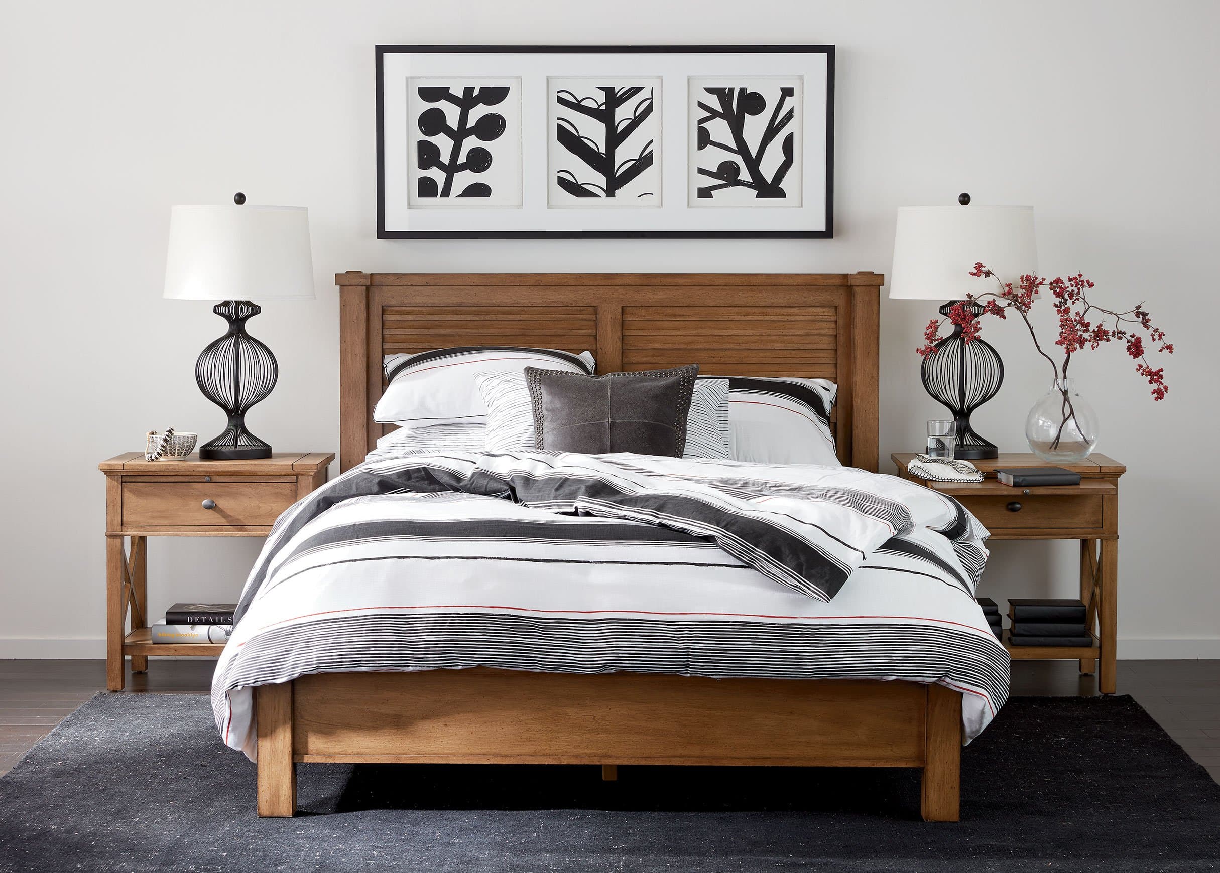 Ethan Allen Drake Bed, Queen, Umber