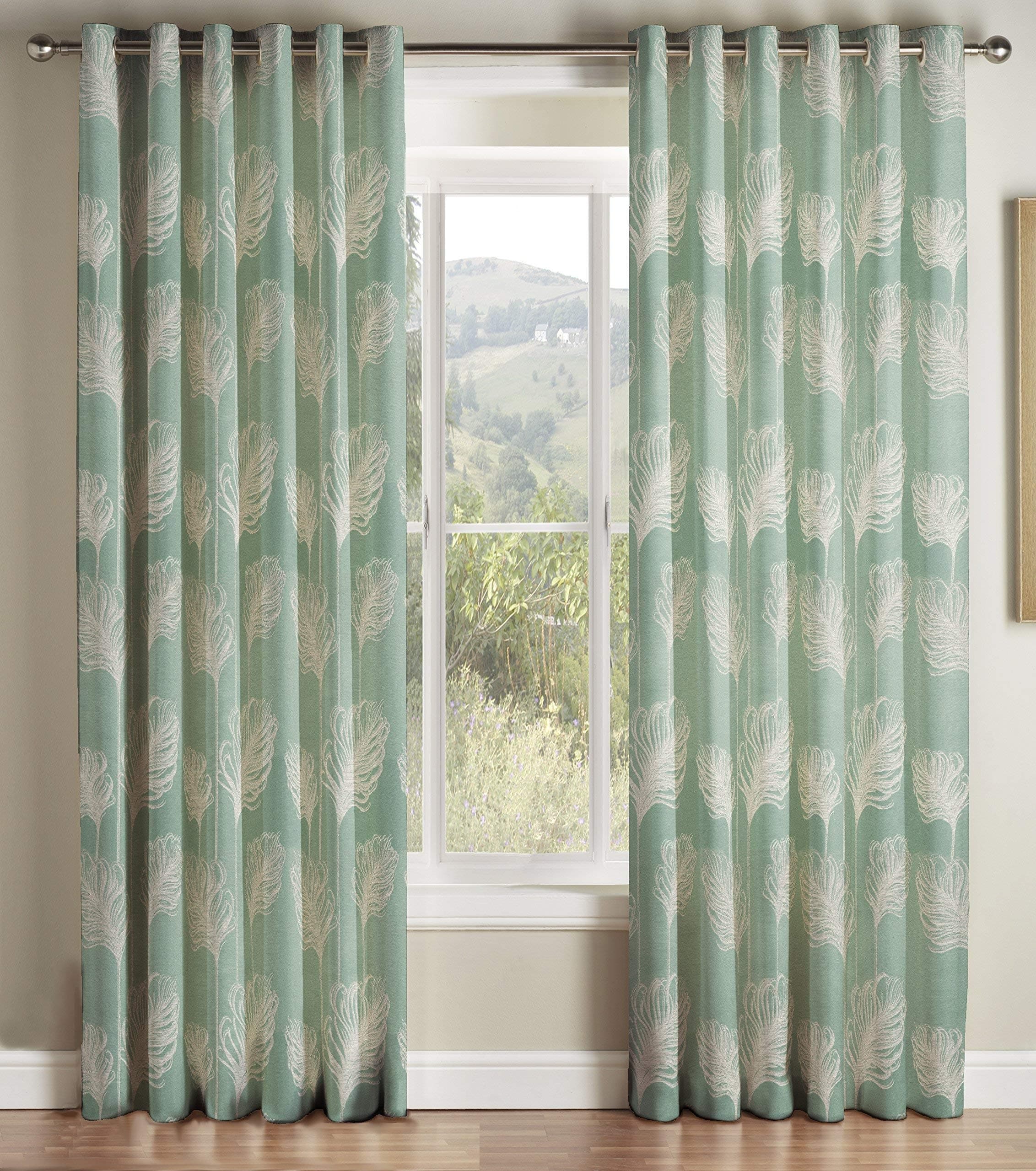 Jeff Banks Diego Teal Lined Rme Curtain 168 cm x 137 cm, Polyester, 26.5 x 37.5 x 7.5 cm