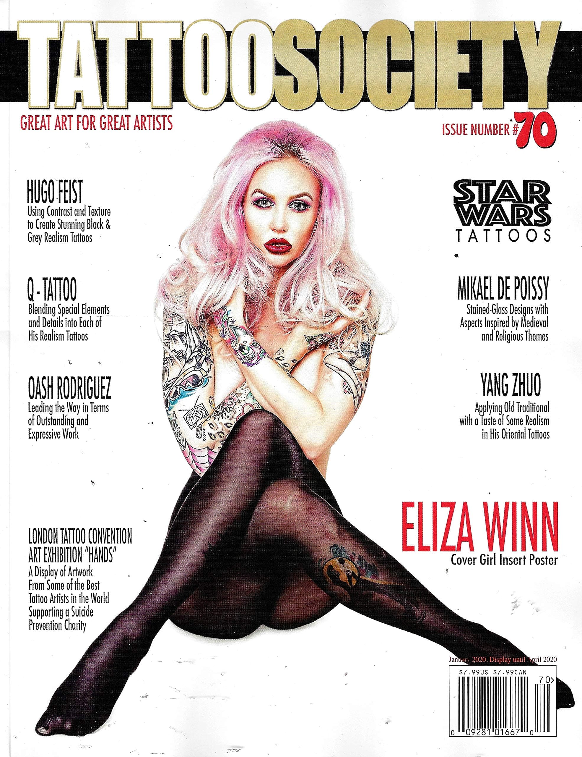 TATTOO SOCIETY Magazine Issue 70, ELIZA WINN Cover