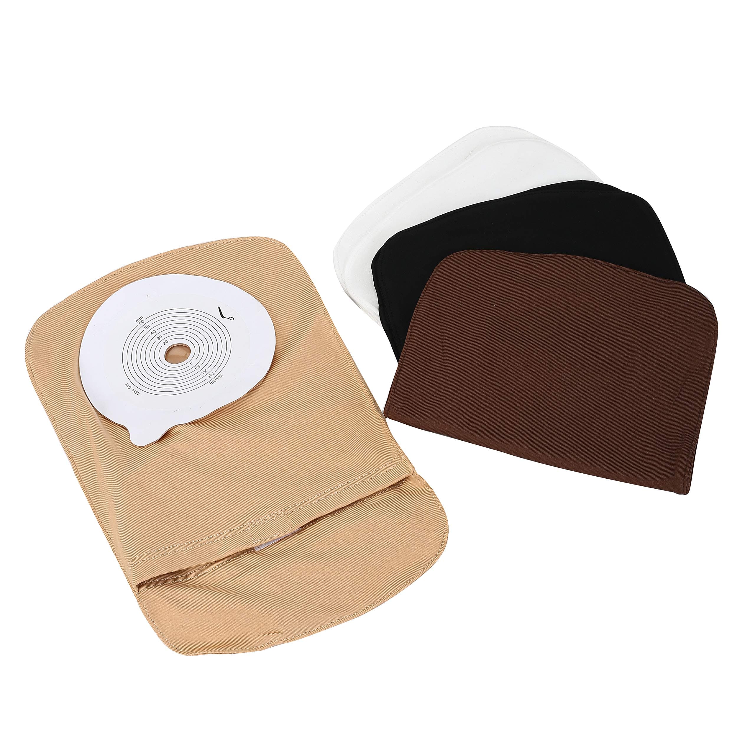 4Pcs Ostomy Bag Cover, Colostomy Bag Cover Lightweight Ostomy Pouch with Round Opening for Sensitive Skin