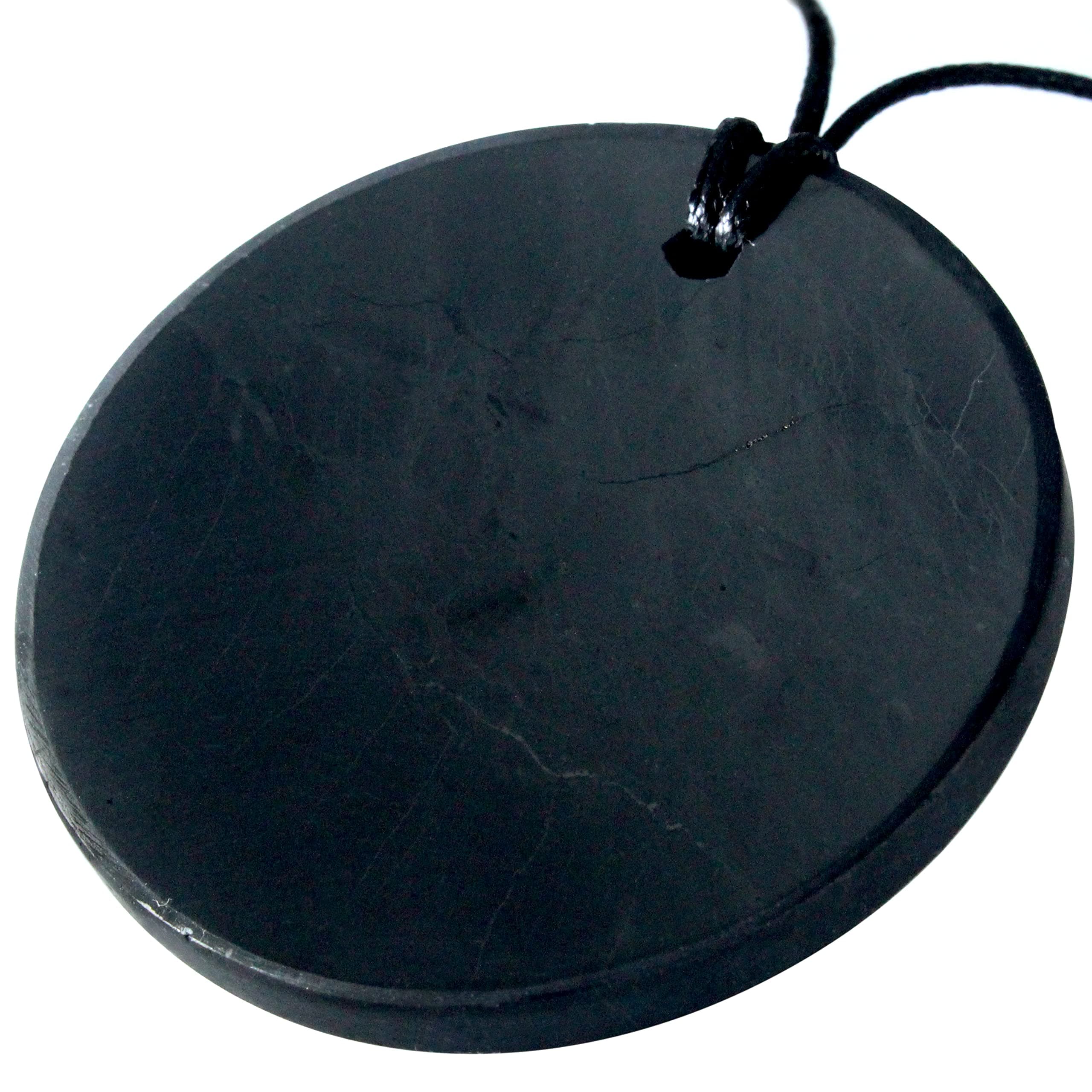 Shungite Crystal Necklace Pendant | Healing Crystals & Chakra Necklace - Gemstone Jewellery for Men & Women - Spiritual and Joyous Gifts