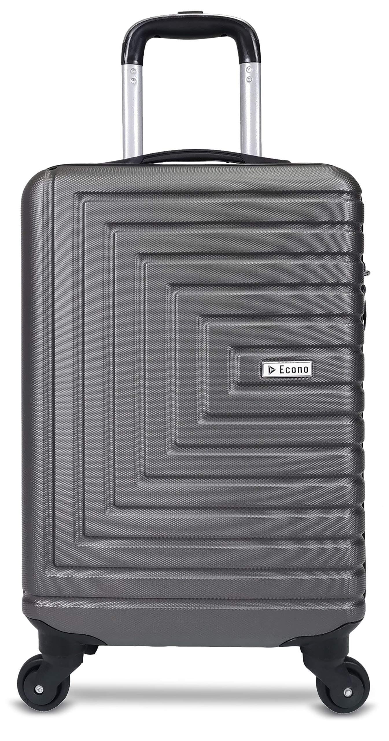 Econo® Ryanair Cabin Bag Suitcase Lightweight Hand Luggage Hard Shell 55x35x20cm fits Flybe Easyjet Jet2 Vueling and May More