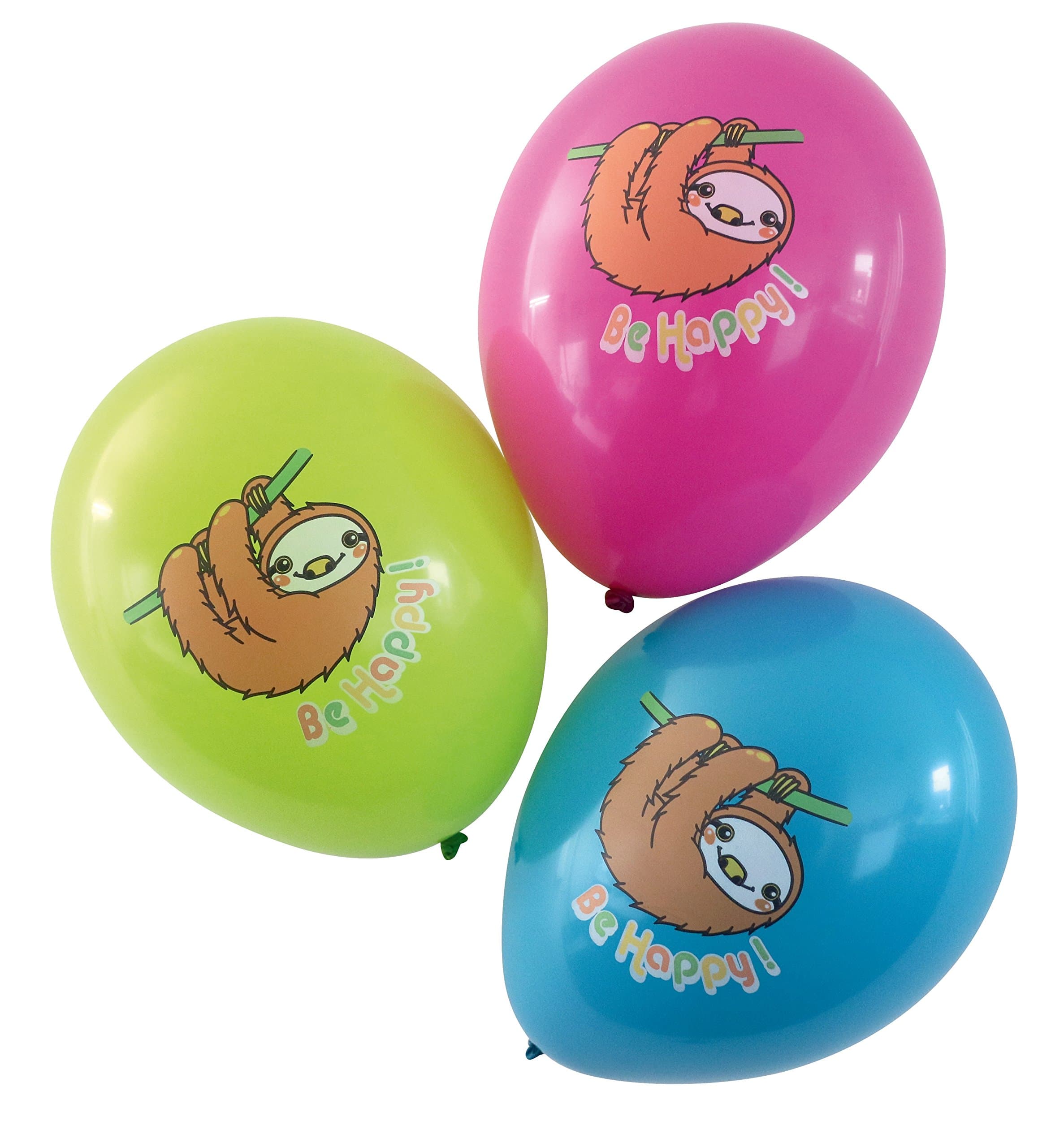 'Karaloon 30078 15 Balloons Sloth Be Happy"