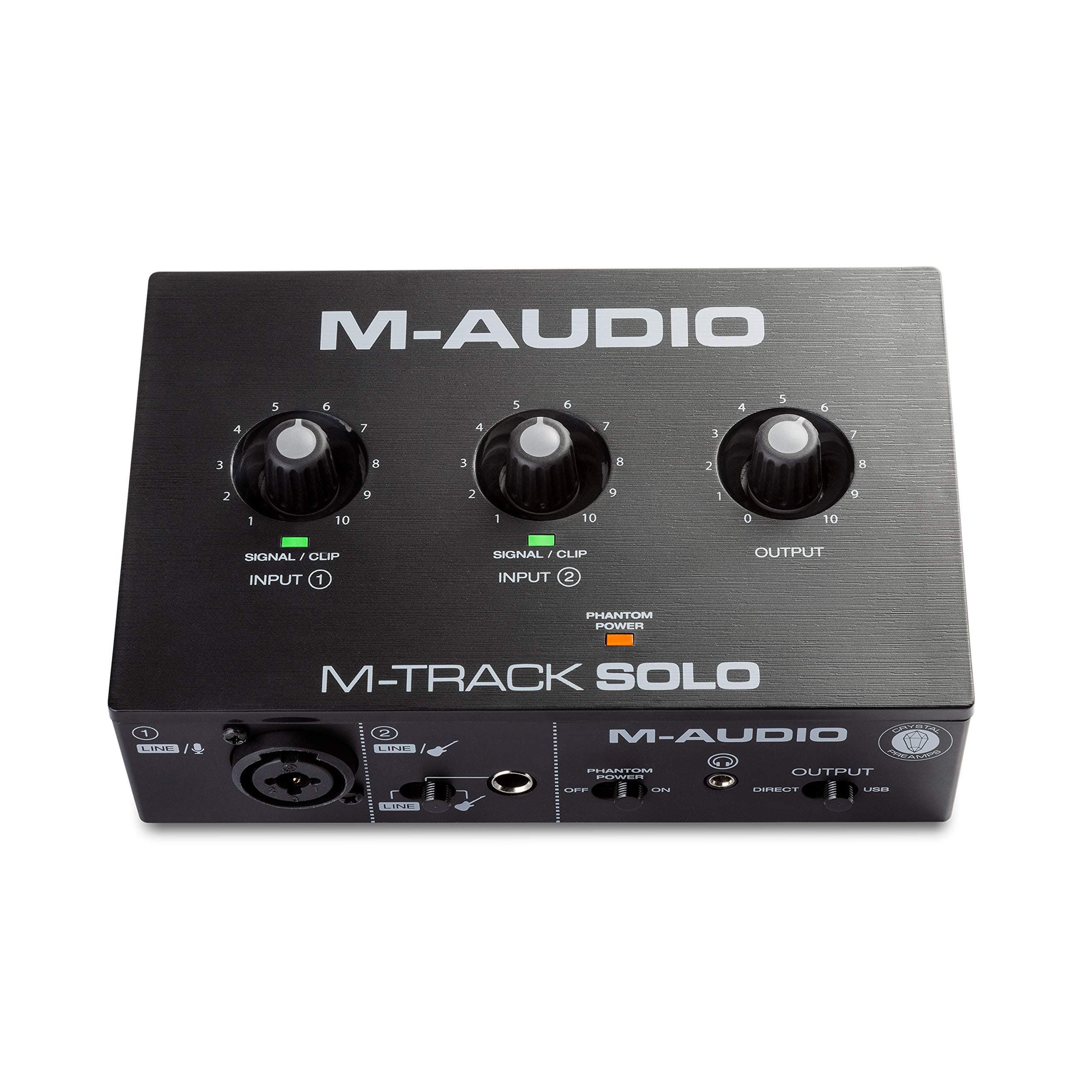 M-Audio USB Audio Interface with Music Production Software, Mac Win Playback, Live Streaming, Home Recording, Combo Jack, M-Track Solo