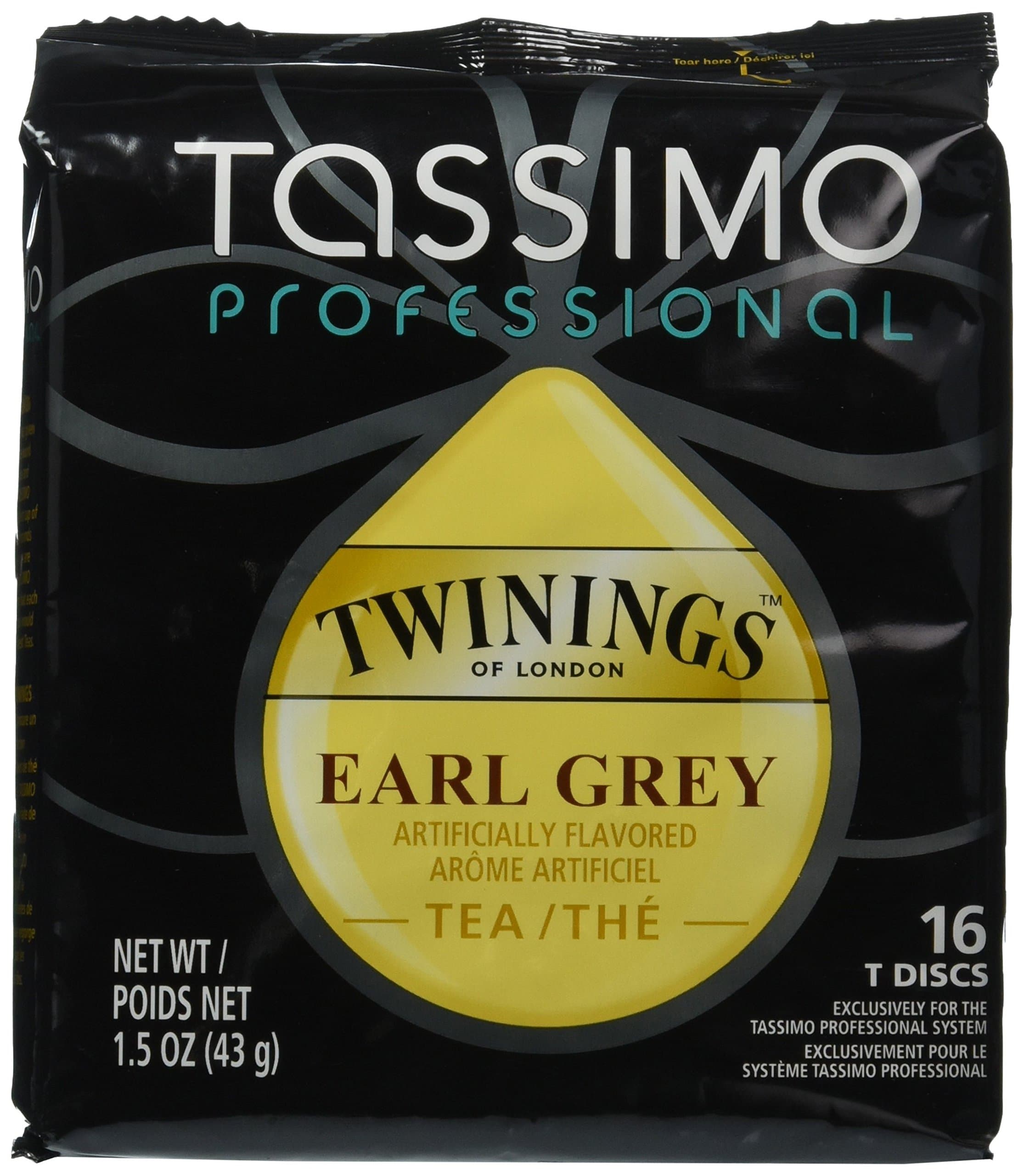 Tassimo Earl Grey Tea Professional Twinings (80 Count, 5 Packs of 16)