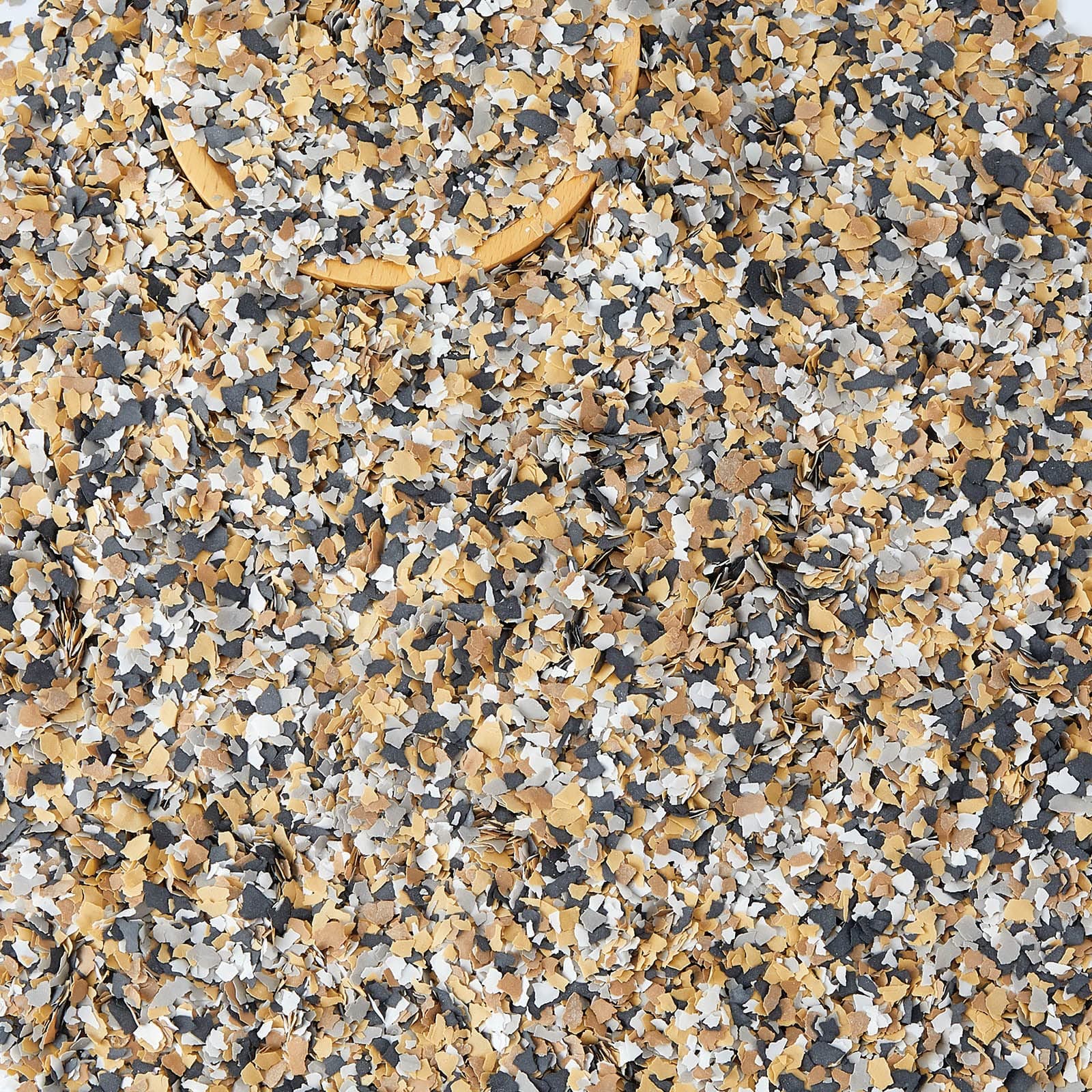 Timtin 700 G/ 1.54 Lb Blend Decorative Color Chips Concrete Floor Coatings Paint Flakes for Garage Floor Paint Interior Exterior Walls Floors(Black, White, Light Gray, Light Yellow, Light Coffee)