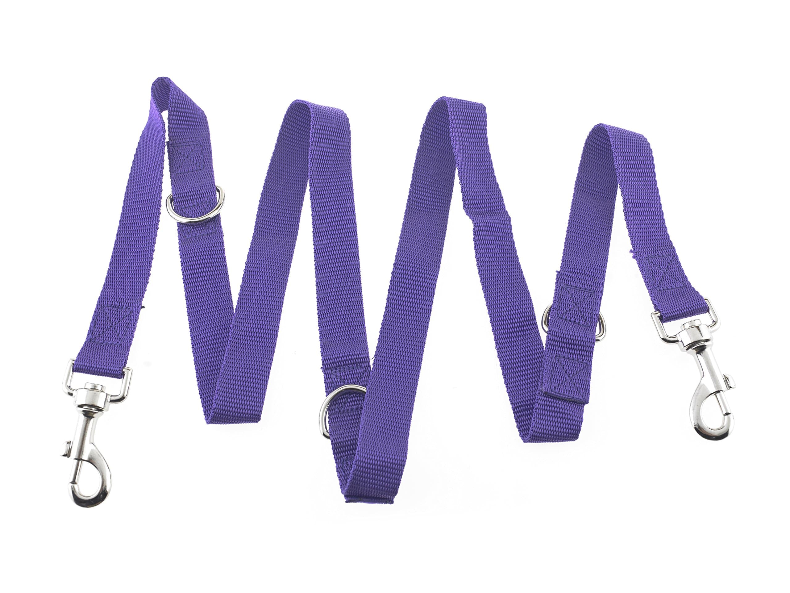 Maximum Pet Products Police style Purple dog training lead 6ft Multiple colours 6ft/1.8m