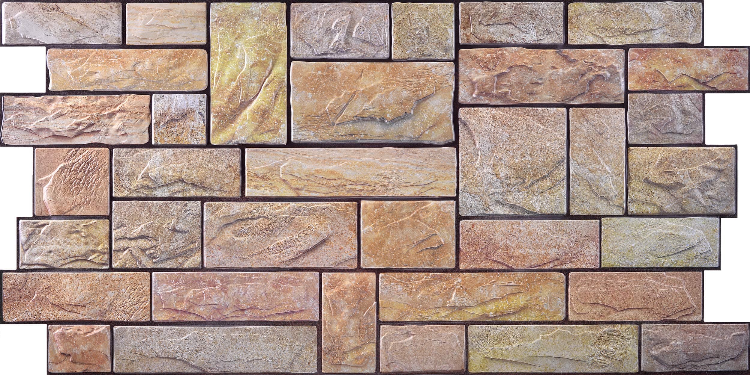 Wall Panels for Interior Wall Decor - Textured PVC 3D Wall Tile (37x18 in, 4.8 sq.ft.)